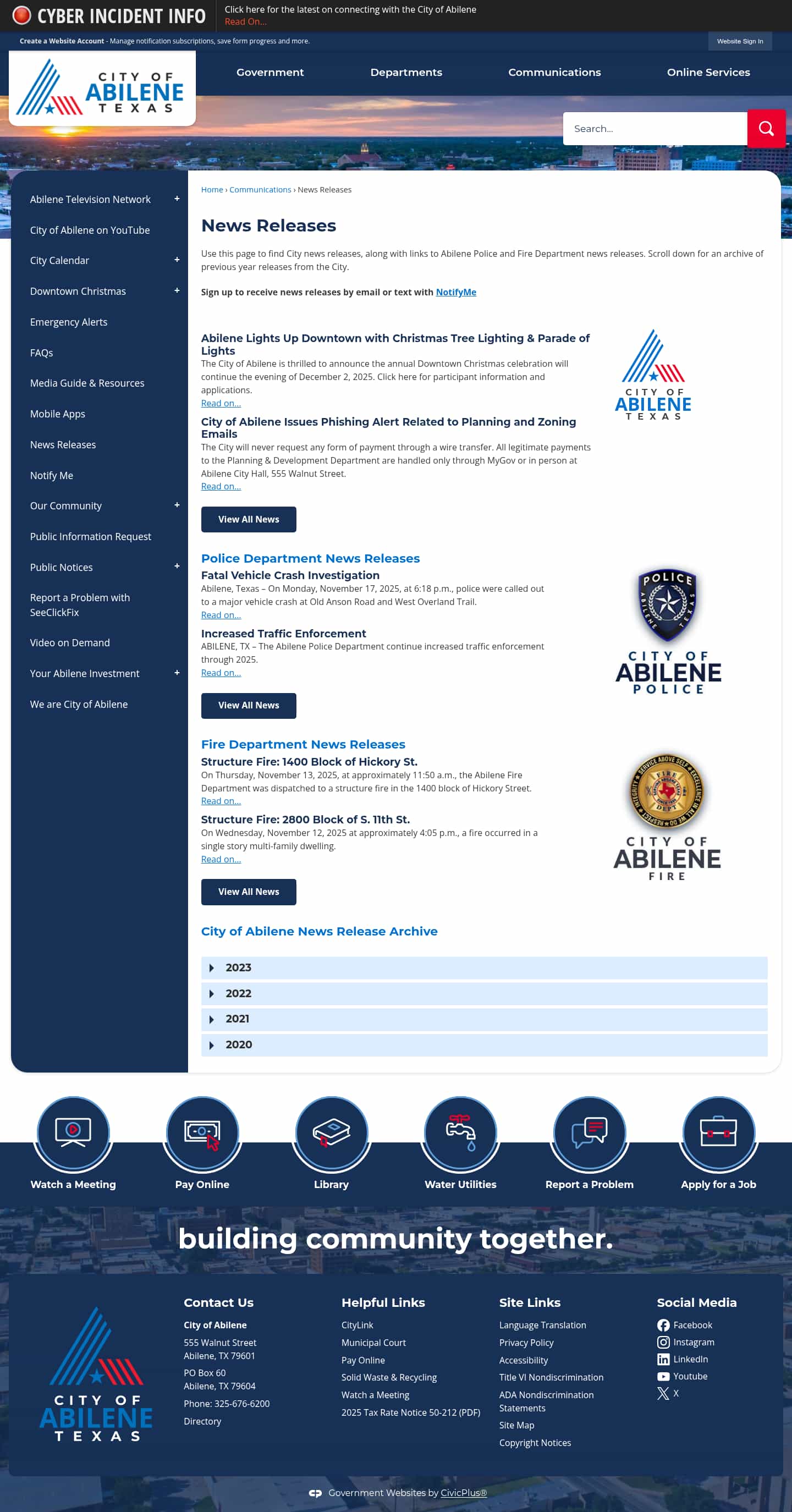 Latest website image capture