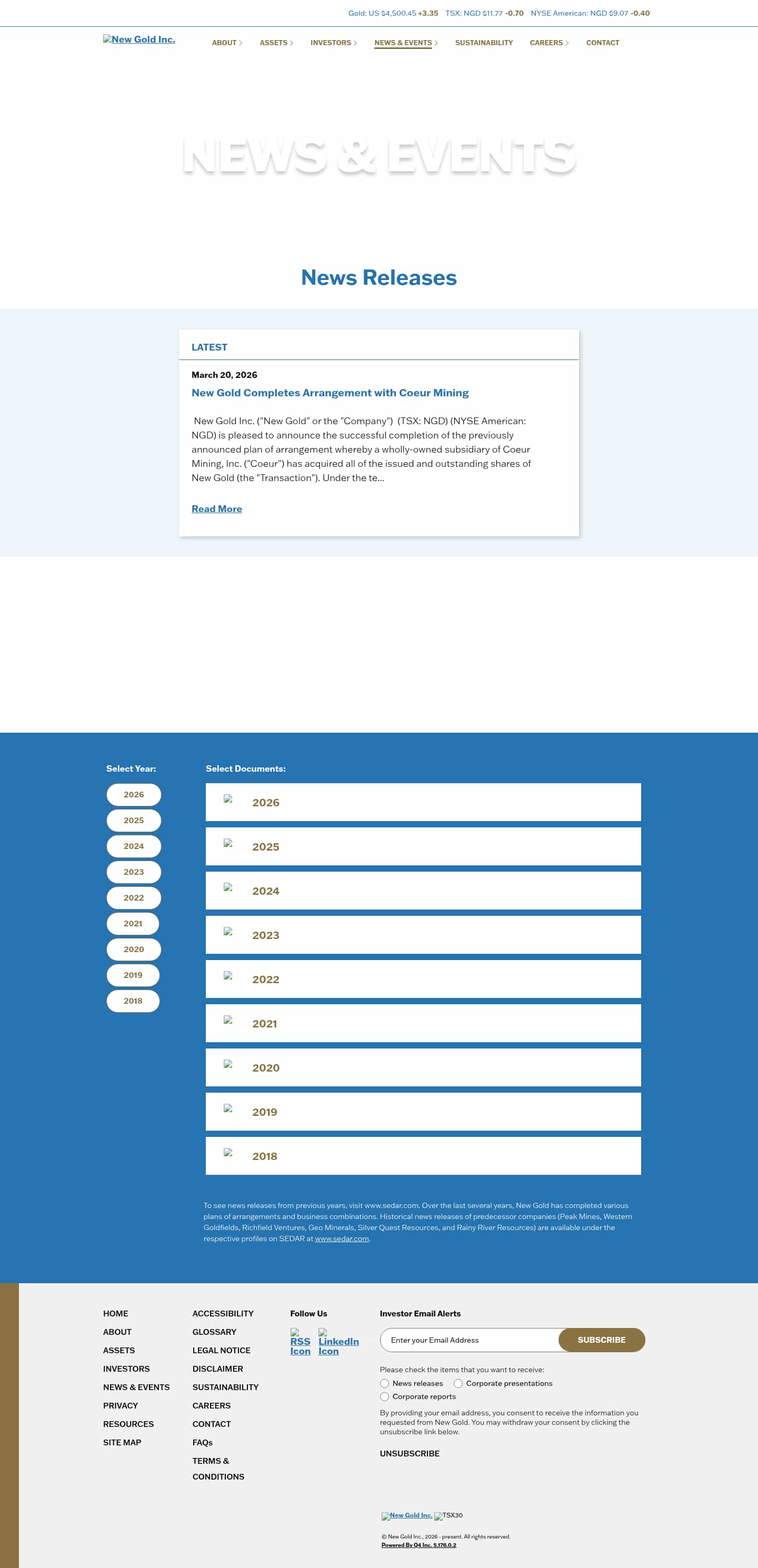 Latest website image capture