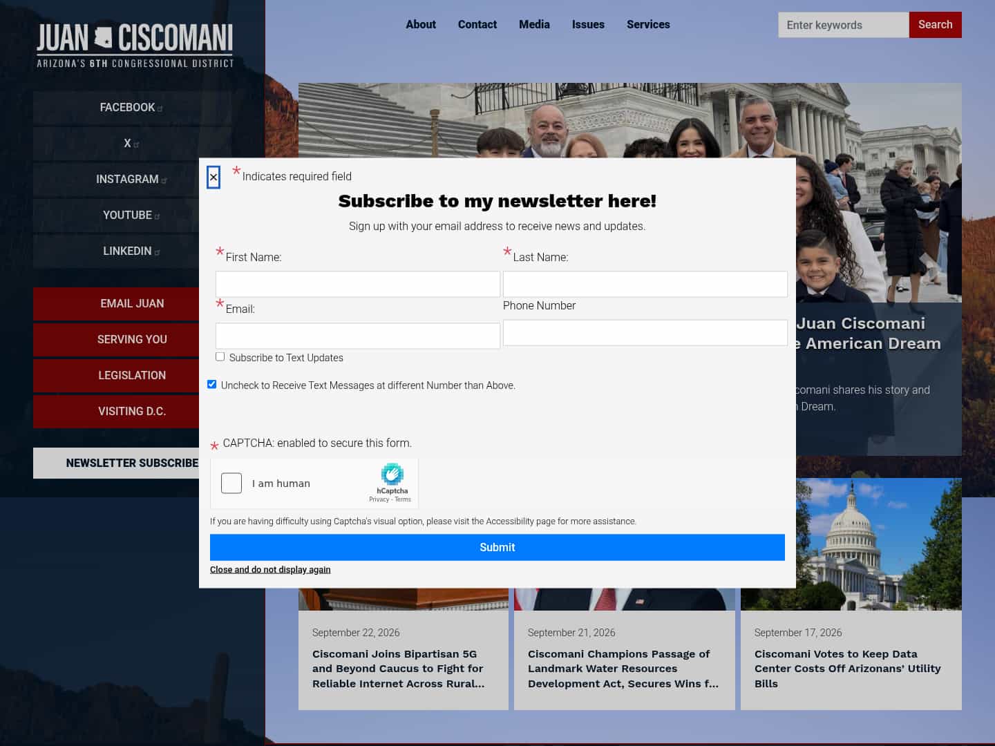 Latest website image capture