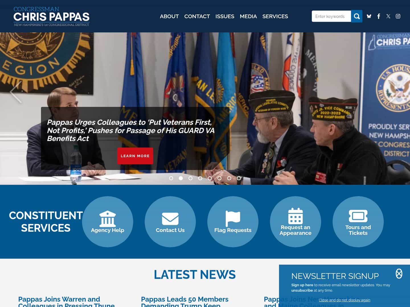 Latest website image capture