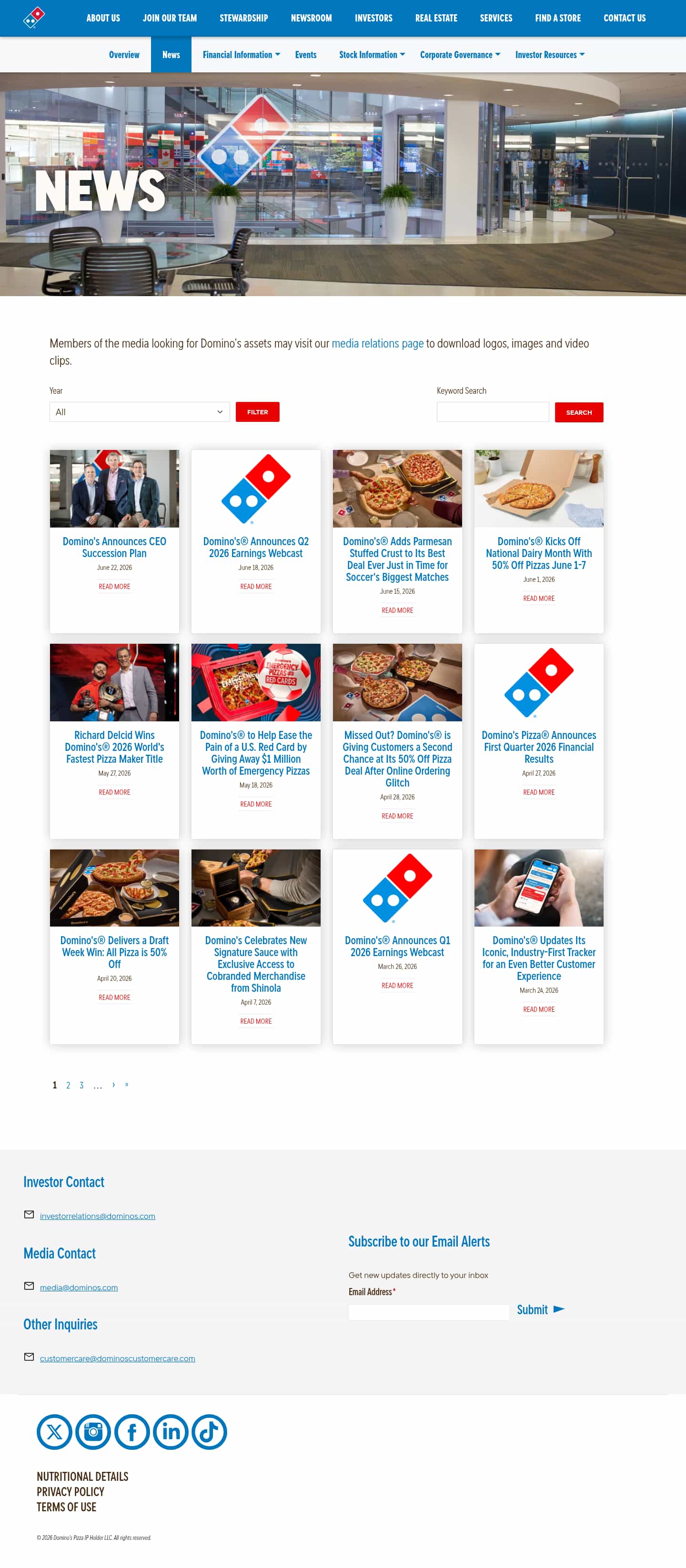 Latest website image capture