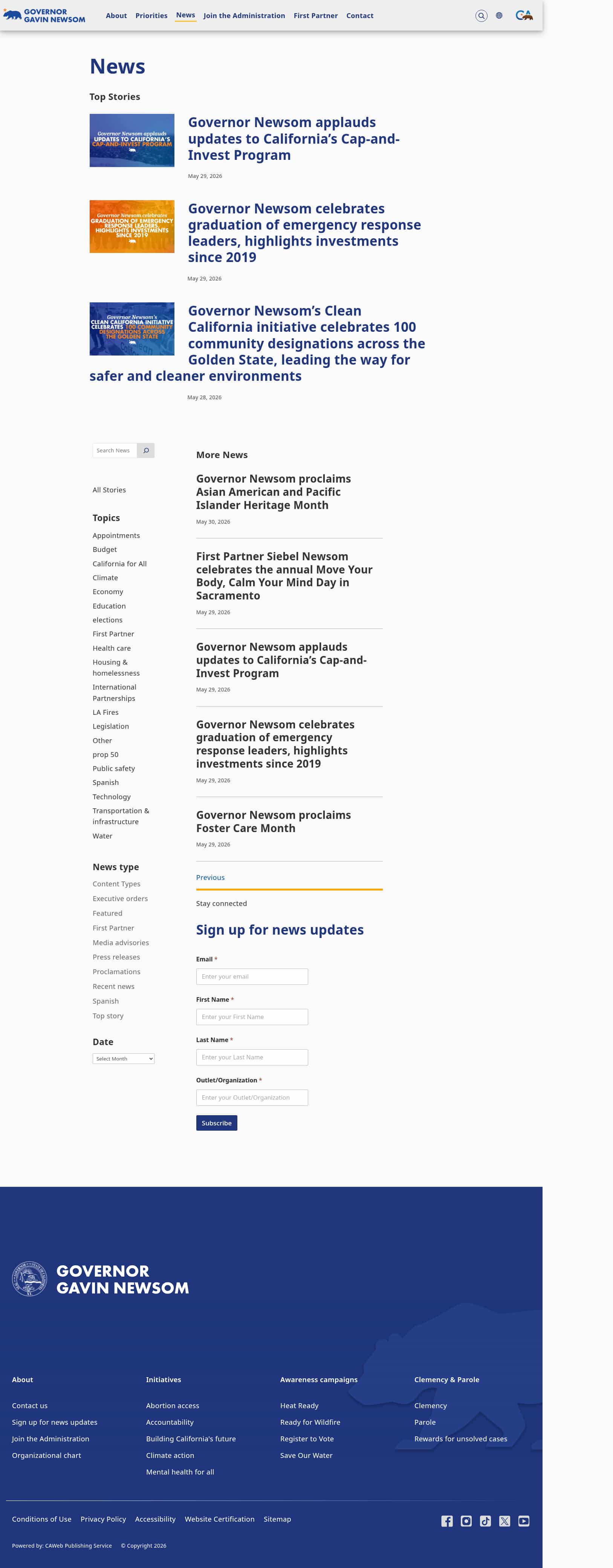 Latest website image capture