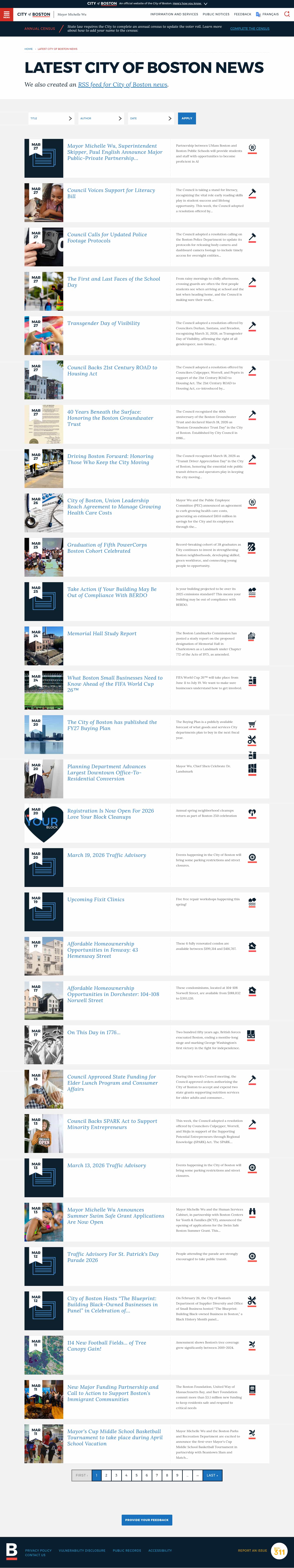 Latest website image capture