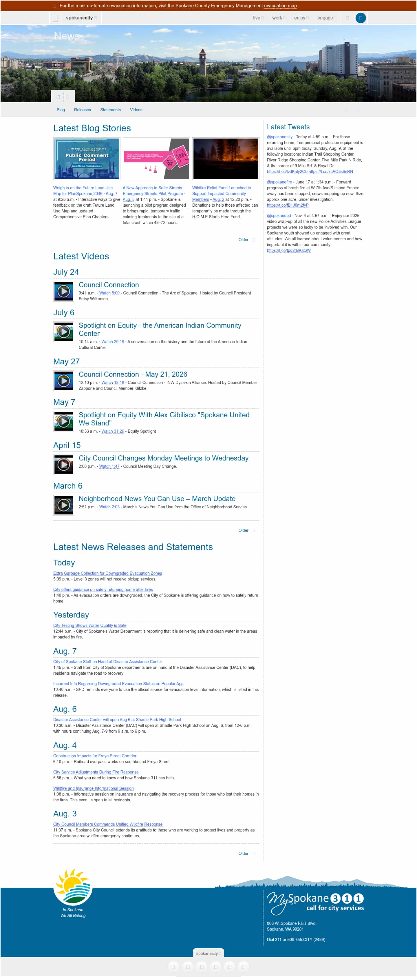 Latest website image capture