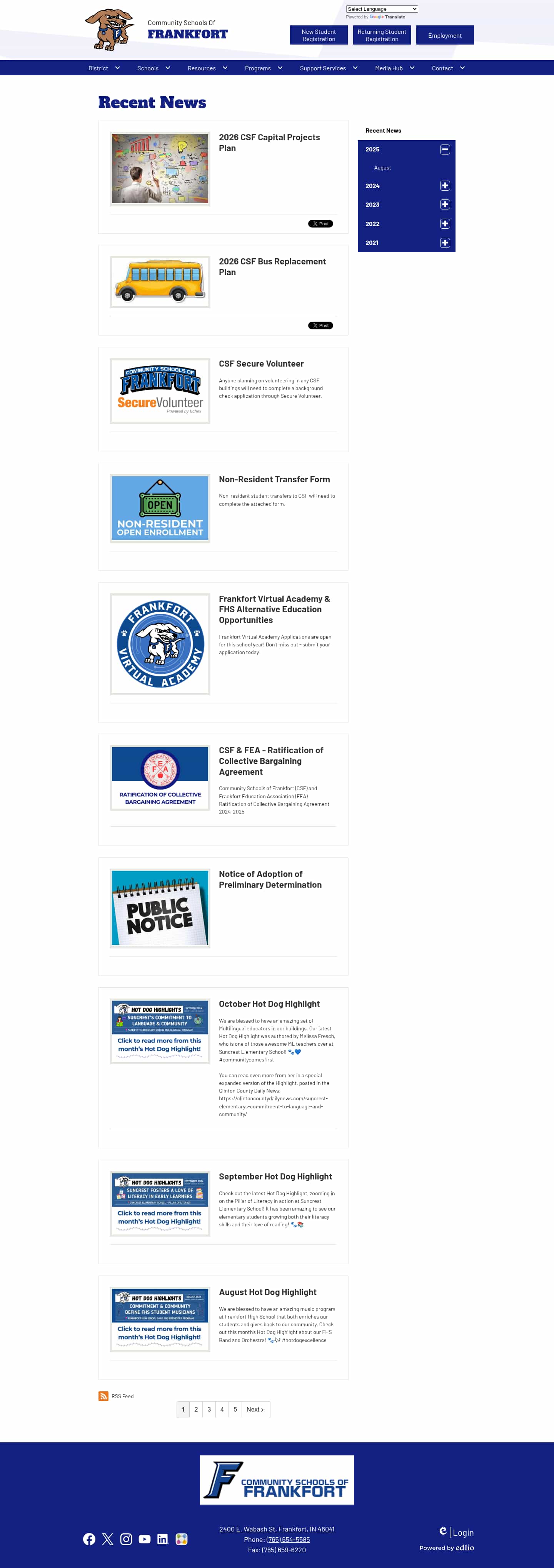 Latest website image capture