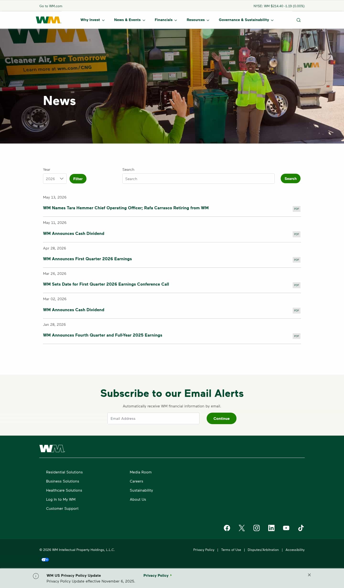 Latest website image capture