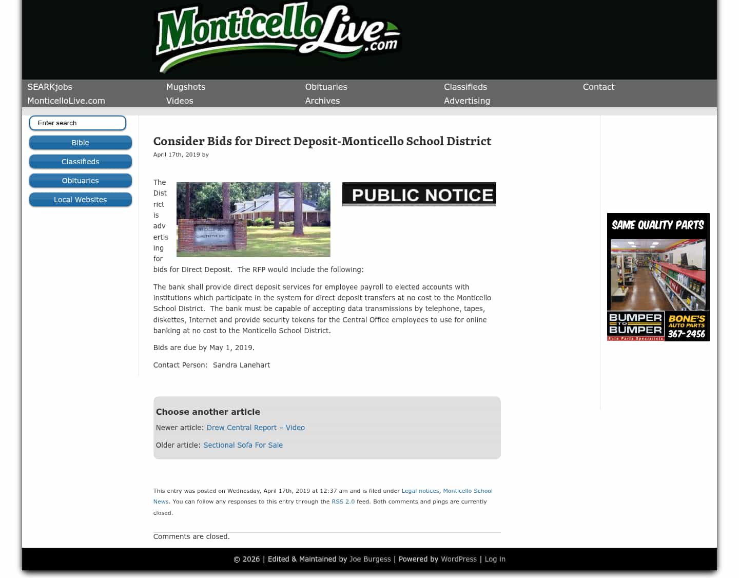 Latest website image capture