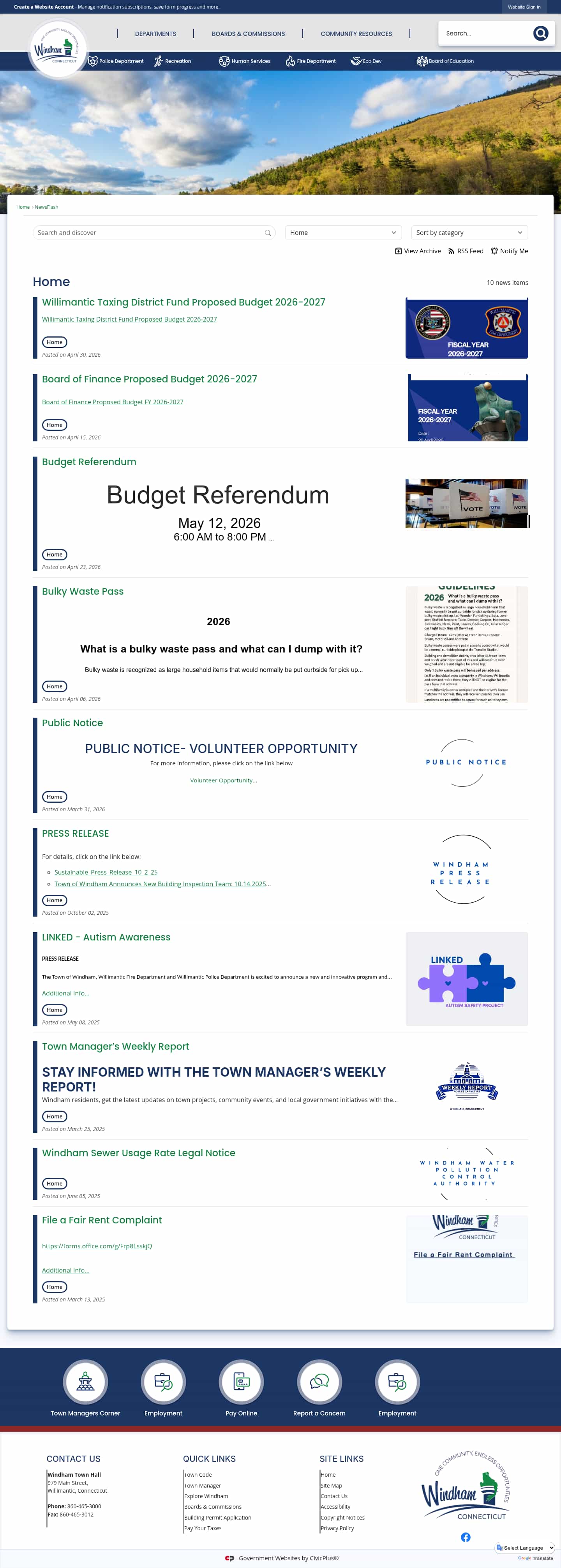 Latest website image capture