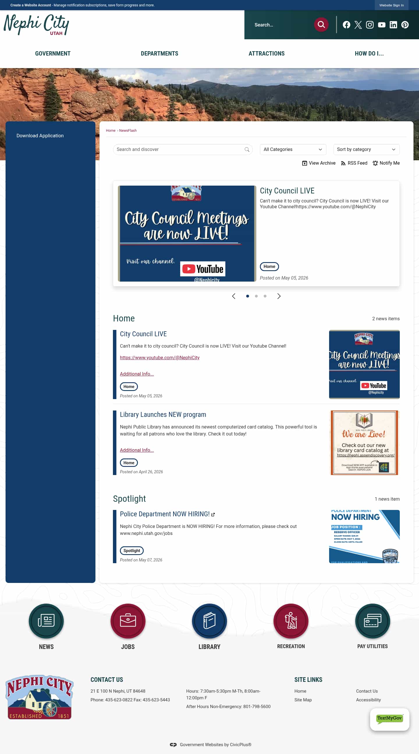 Latest website image capture