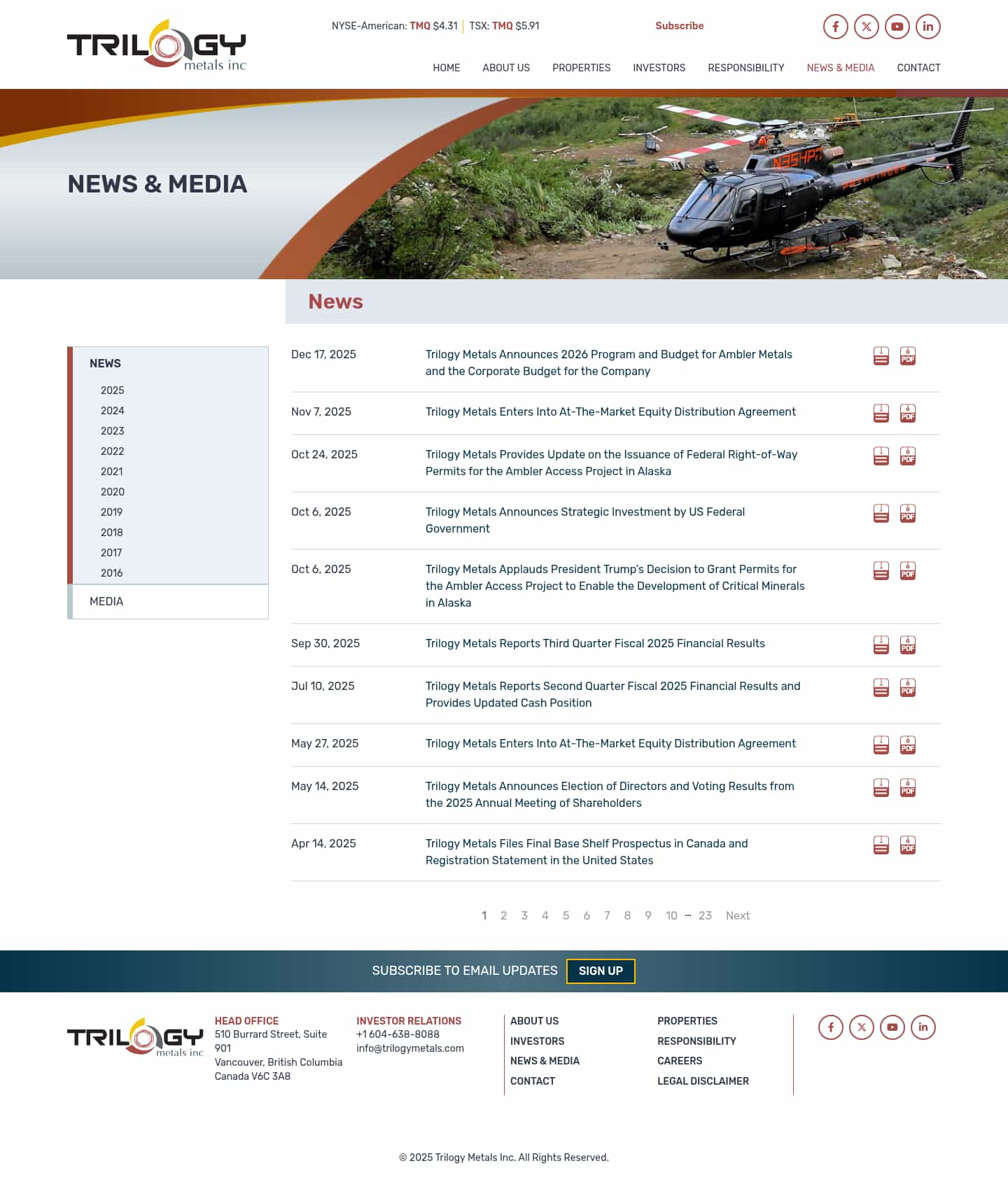 Latest website image capture