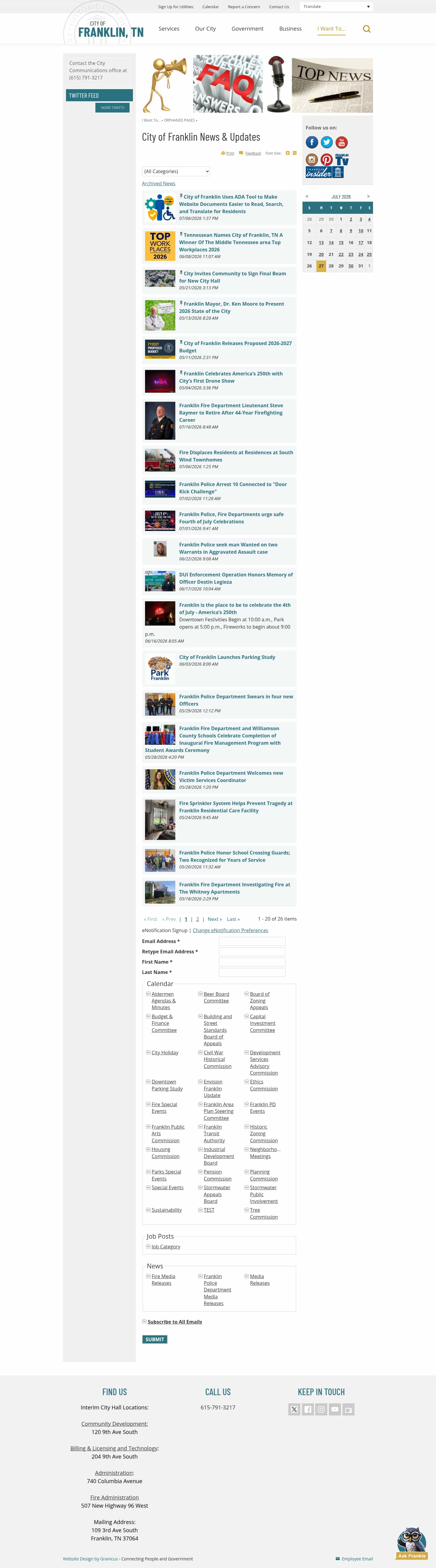 Latest website image capture