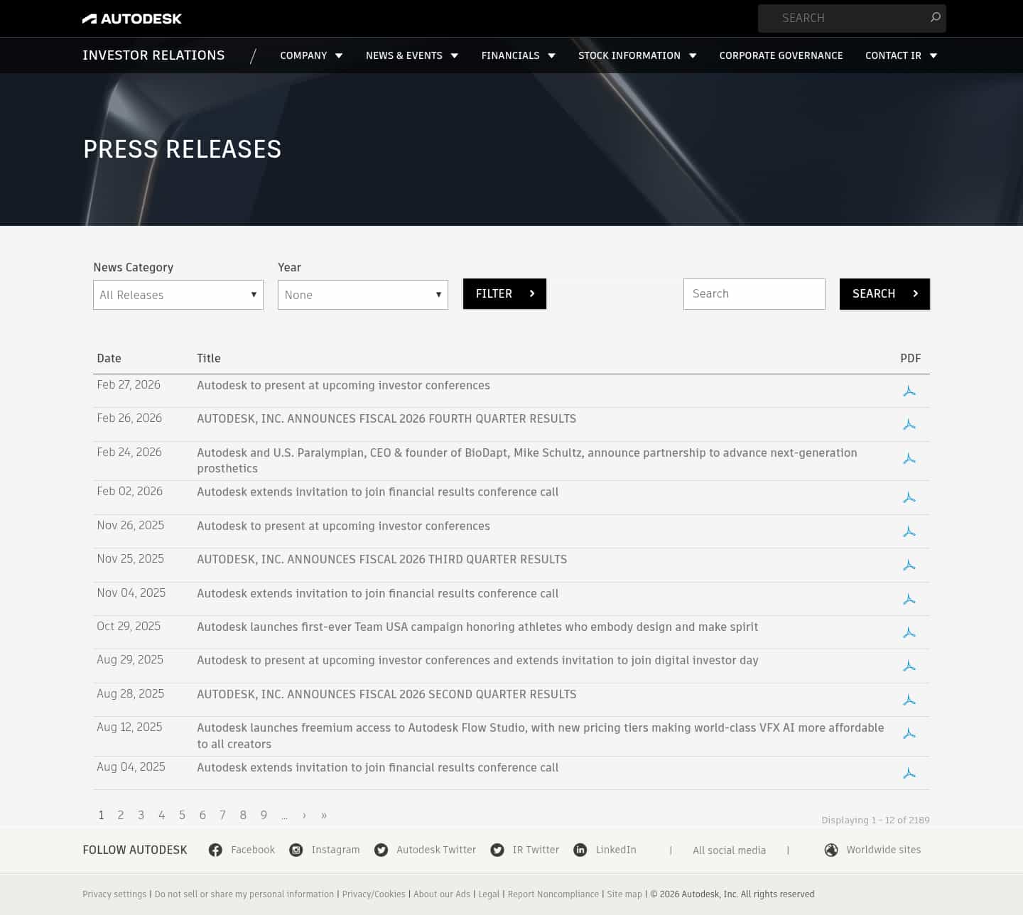 Latest website image capture