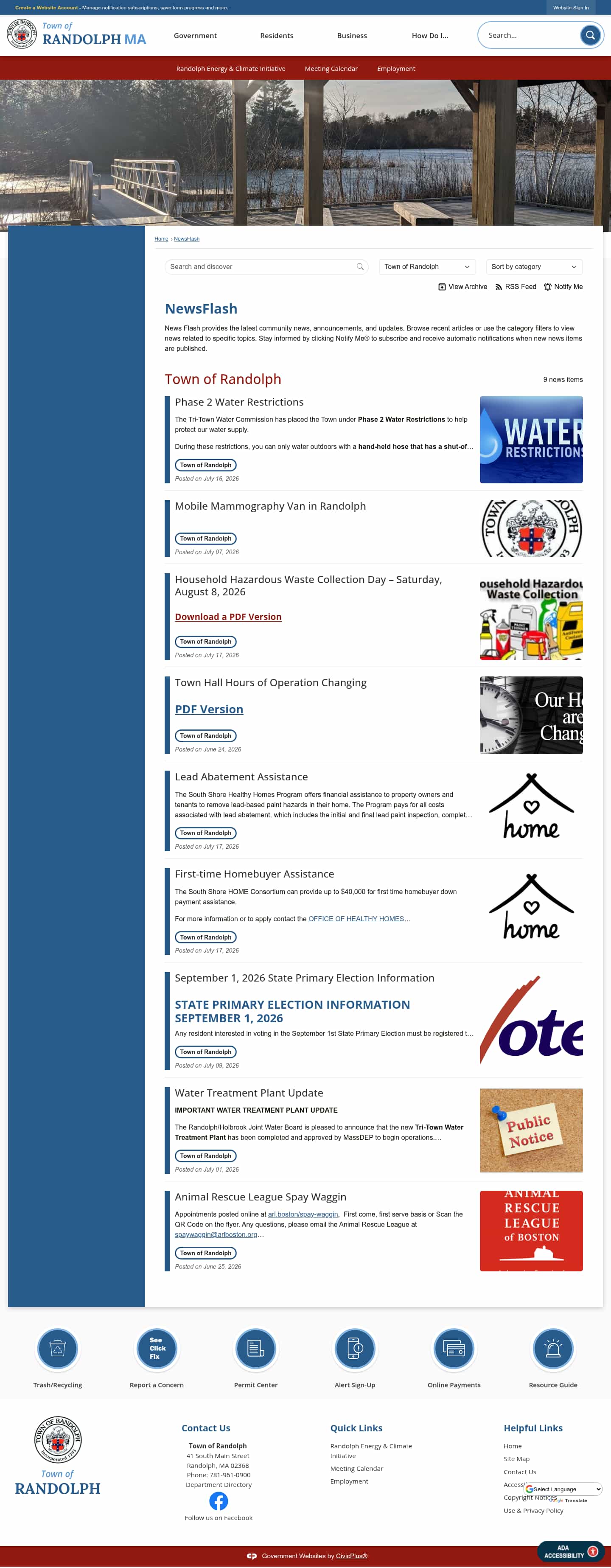 Latest website image capture