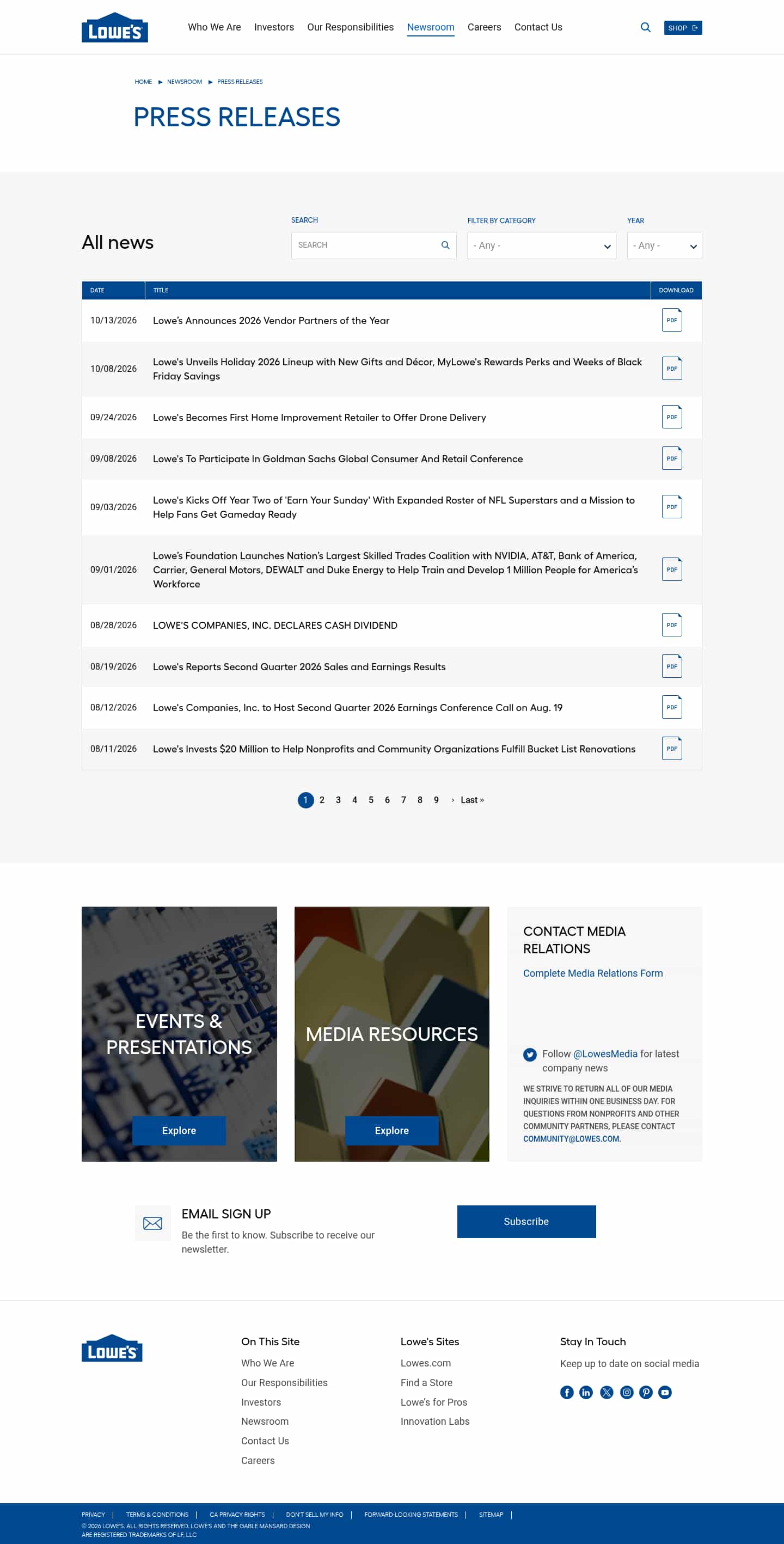 Latest website image capture