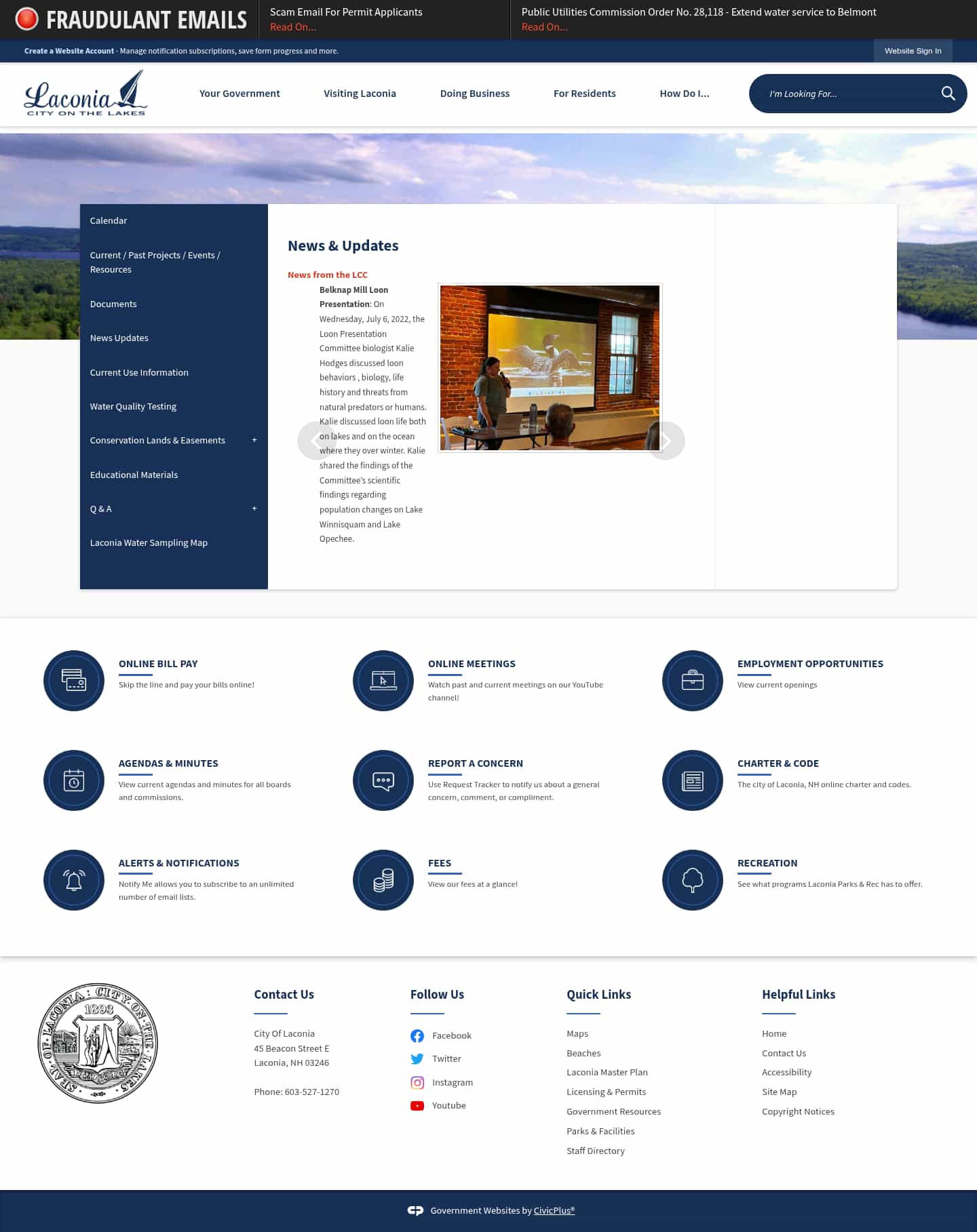 Latest website image capture