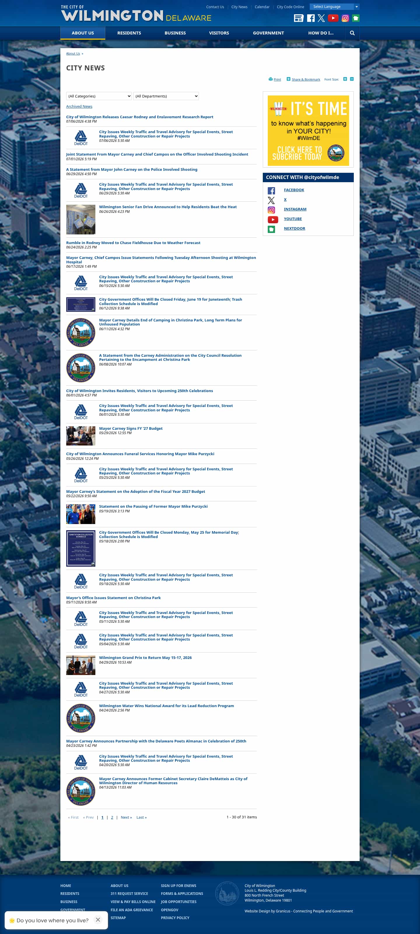 Latest website image capture