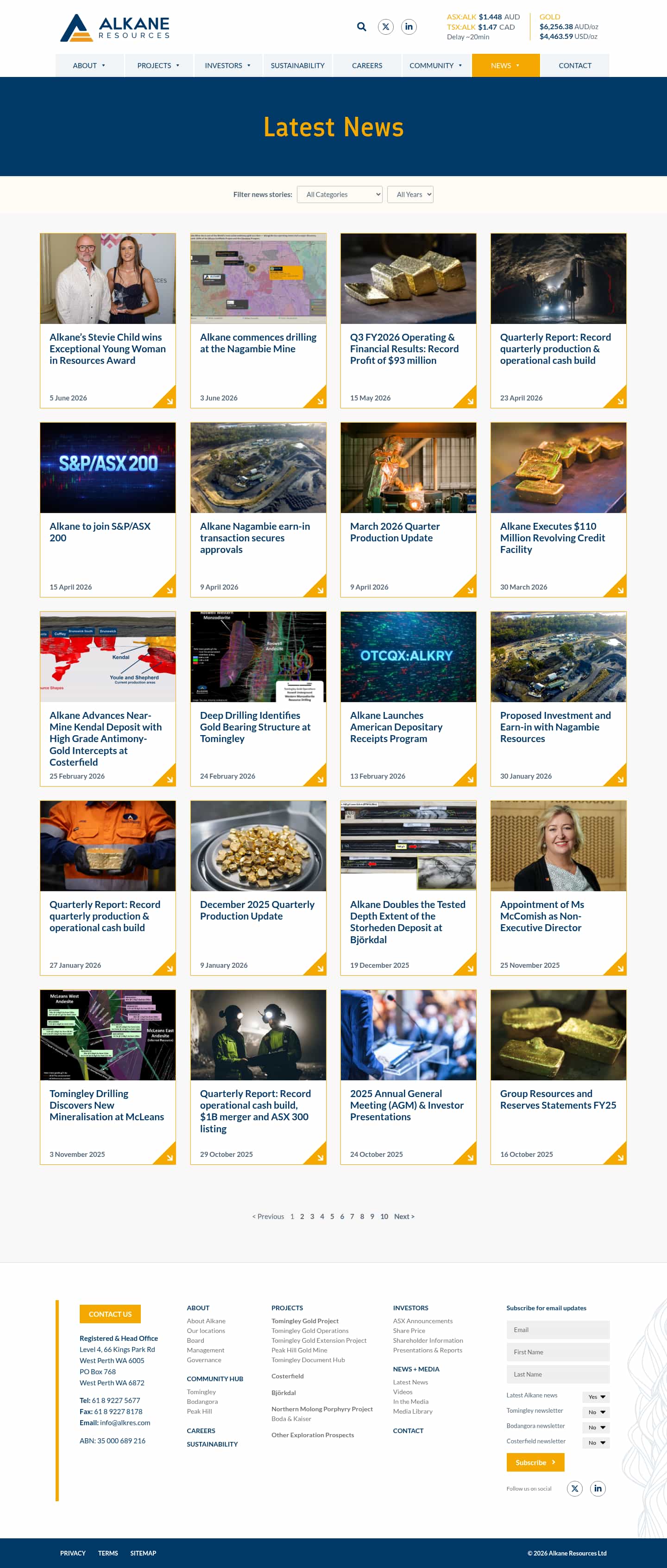 Latest website image capture