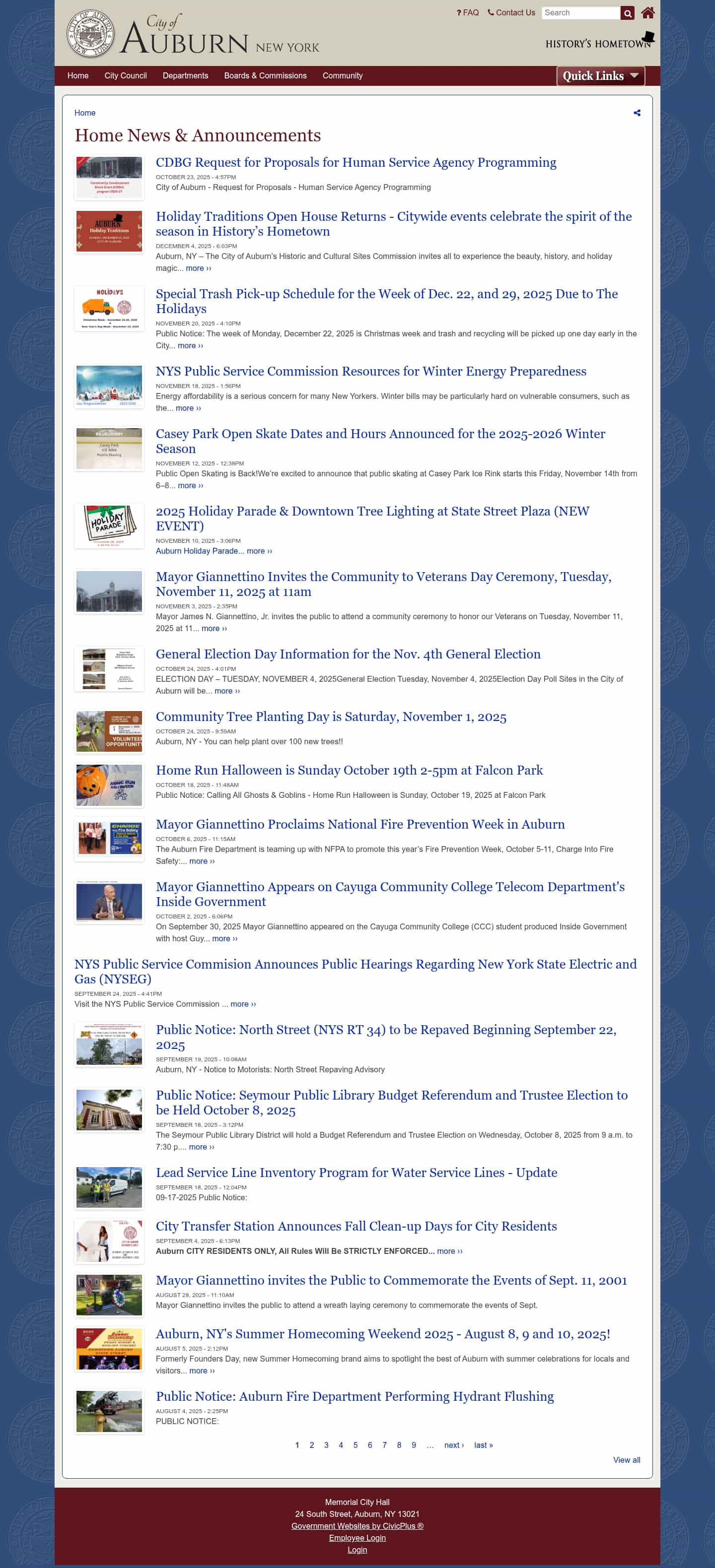 Latest website image capture