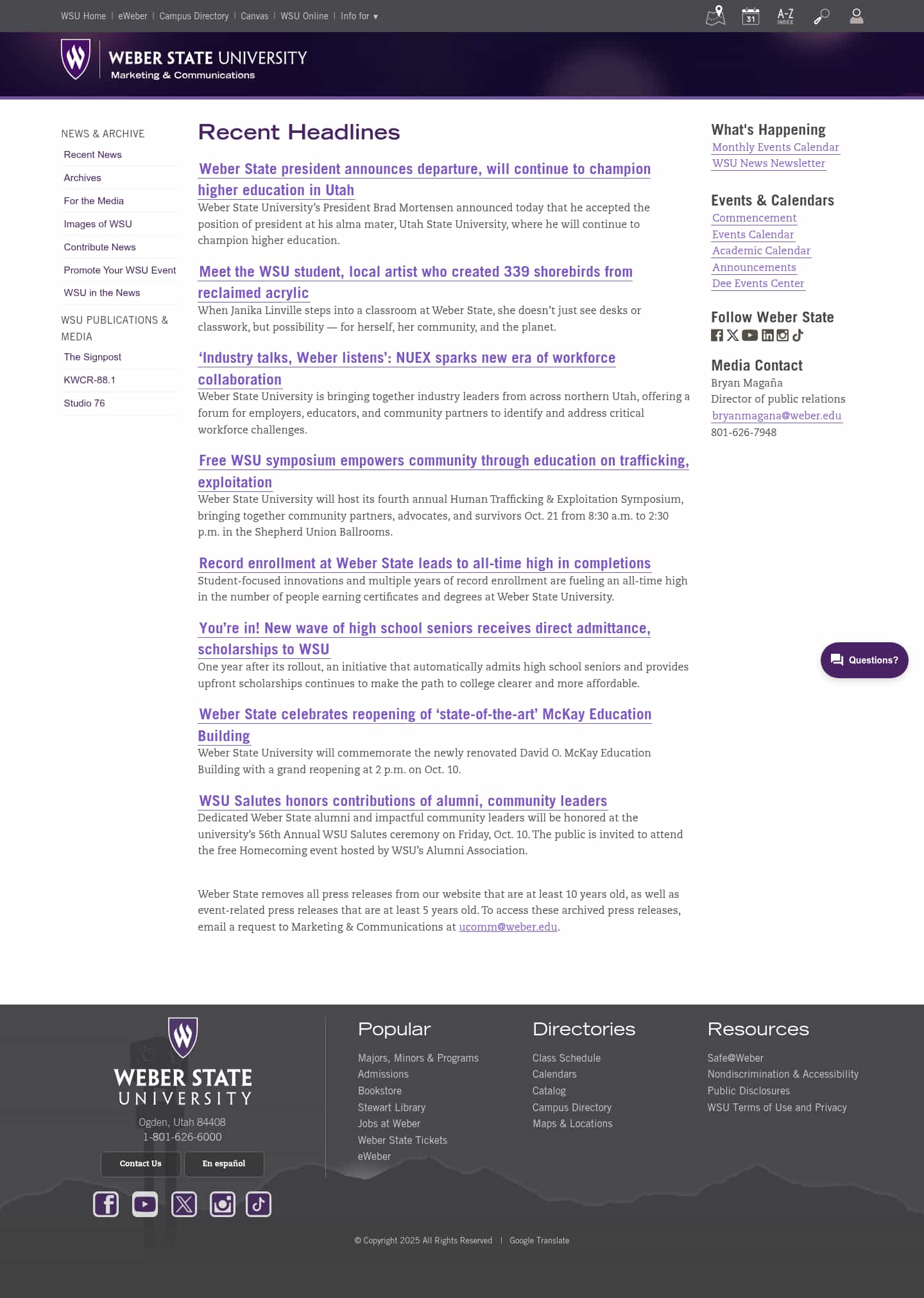 Latest website image capture