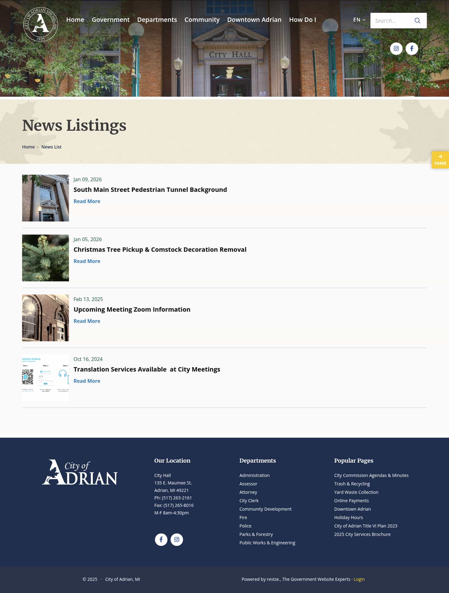 Latest website image capture