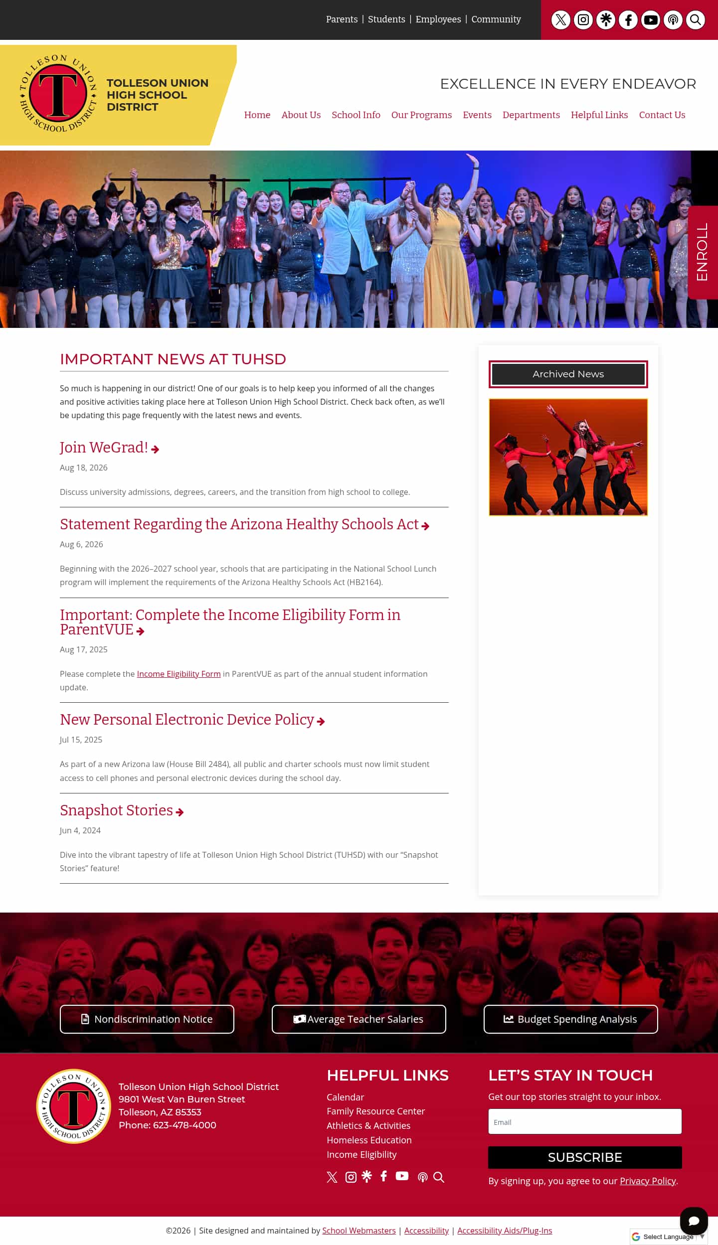 Latest website image capture
