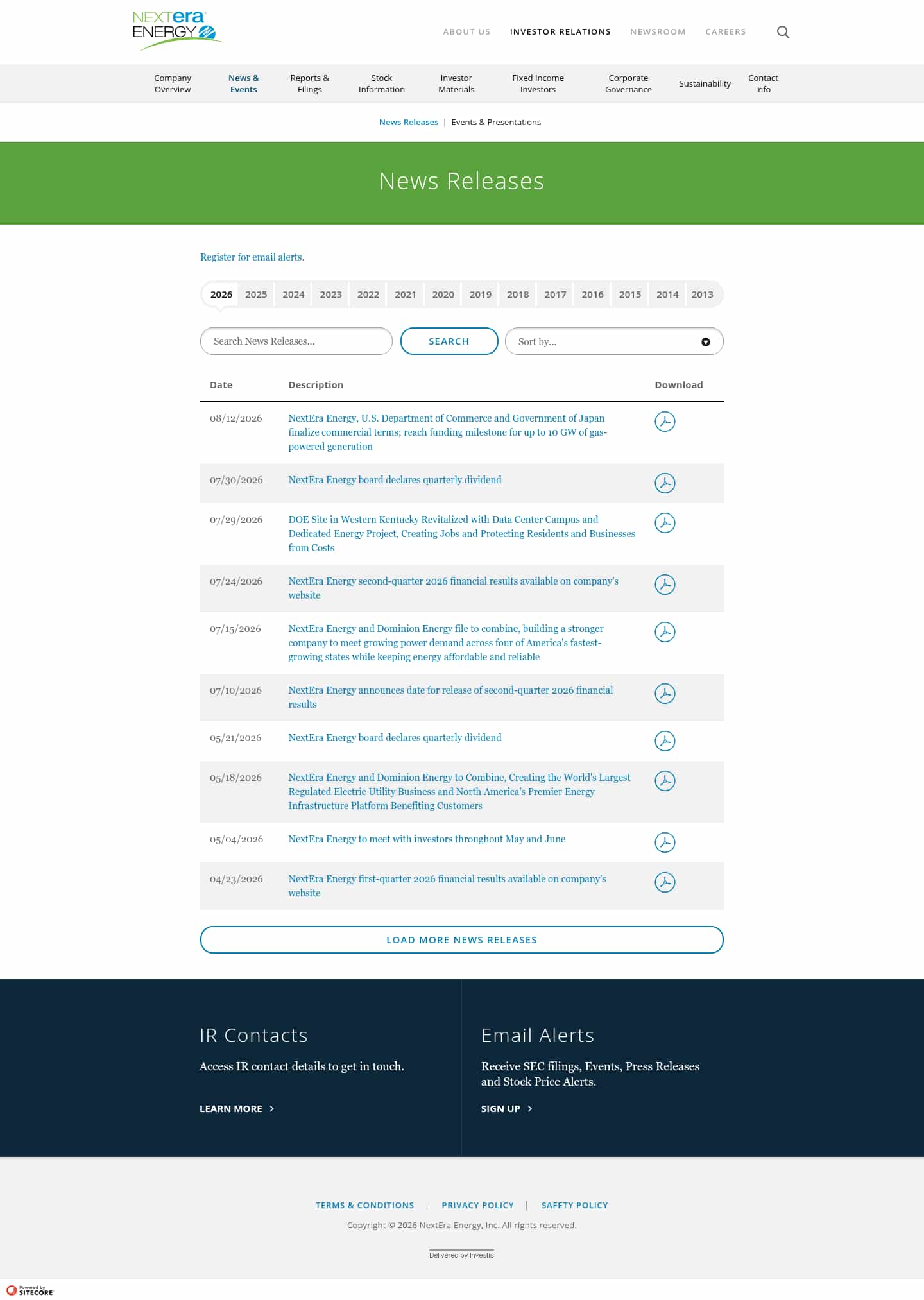 Latest website image capture