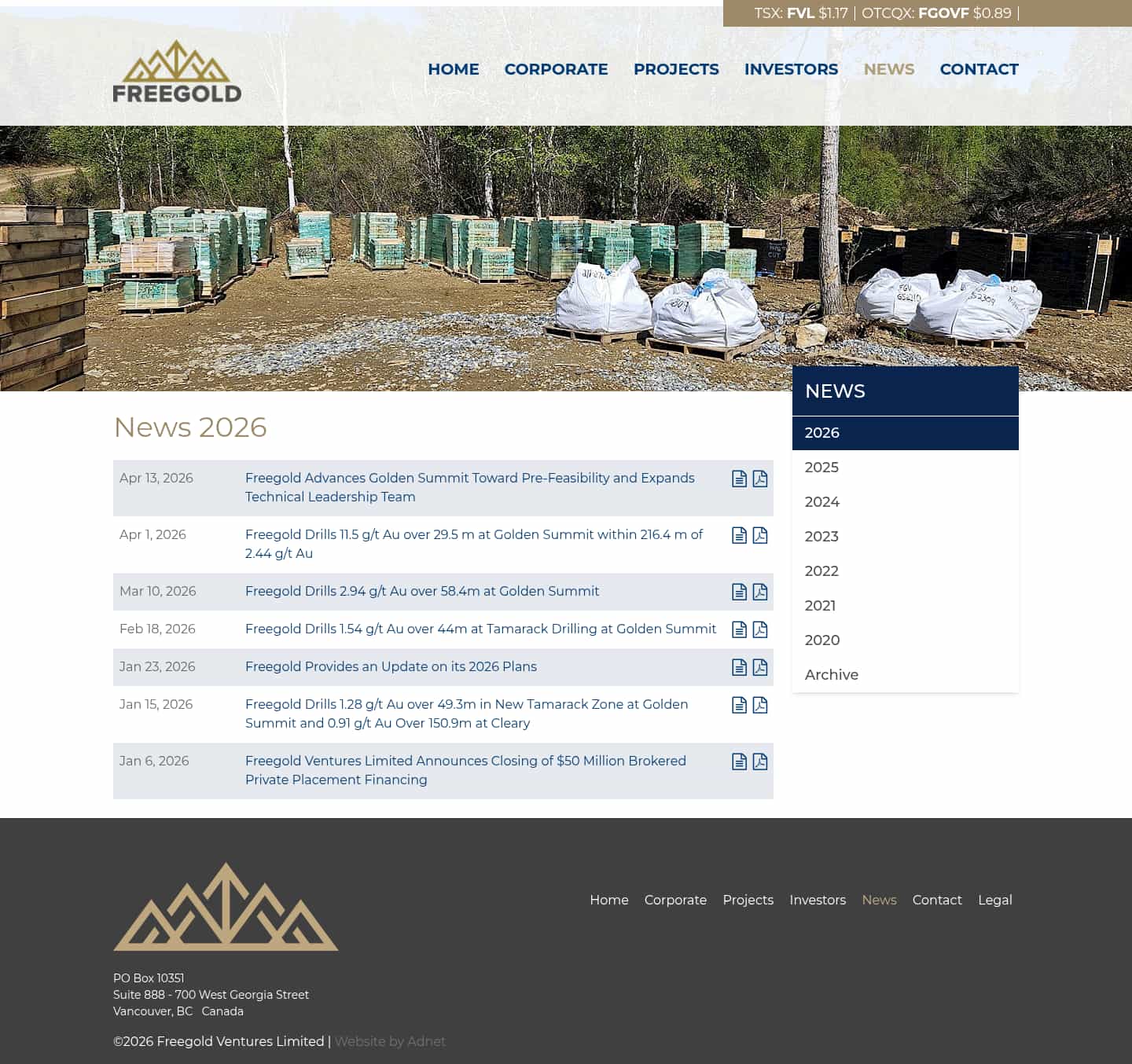 Latest website image capture