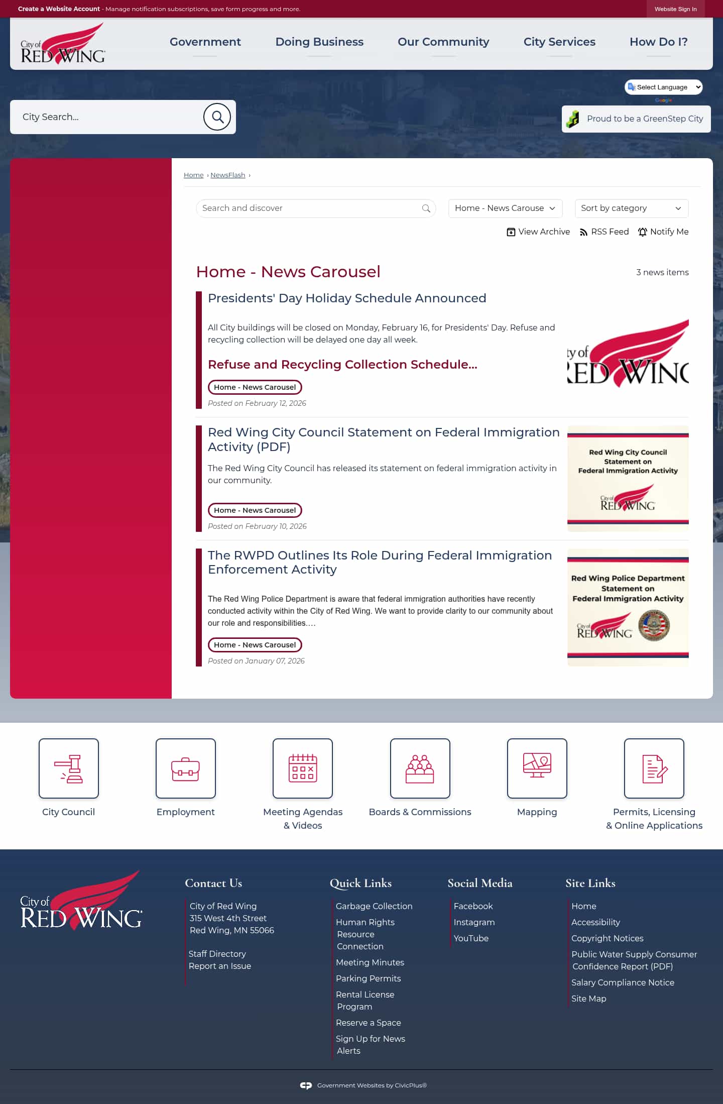 Latest website image capture