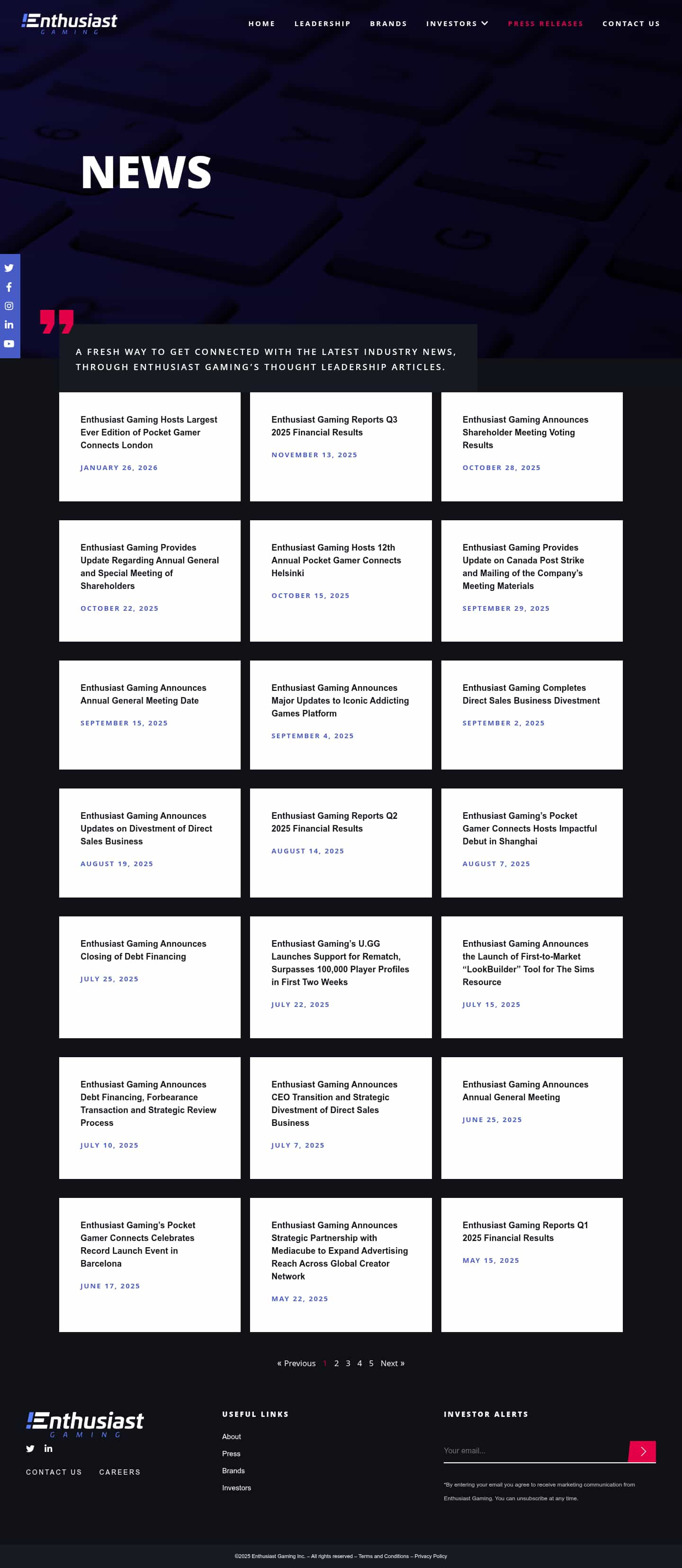 Latest website image capture