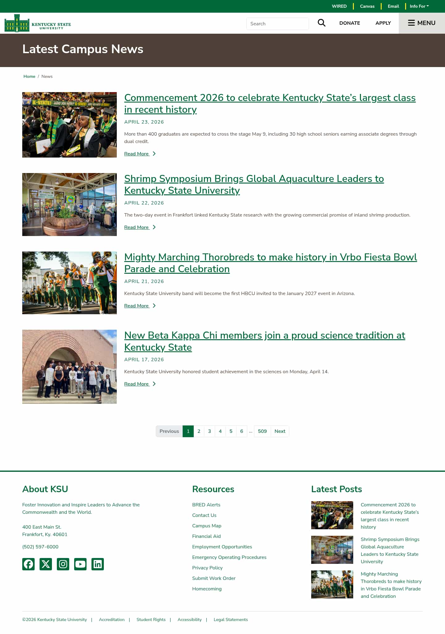 Latest website image capture