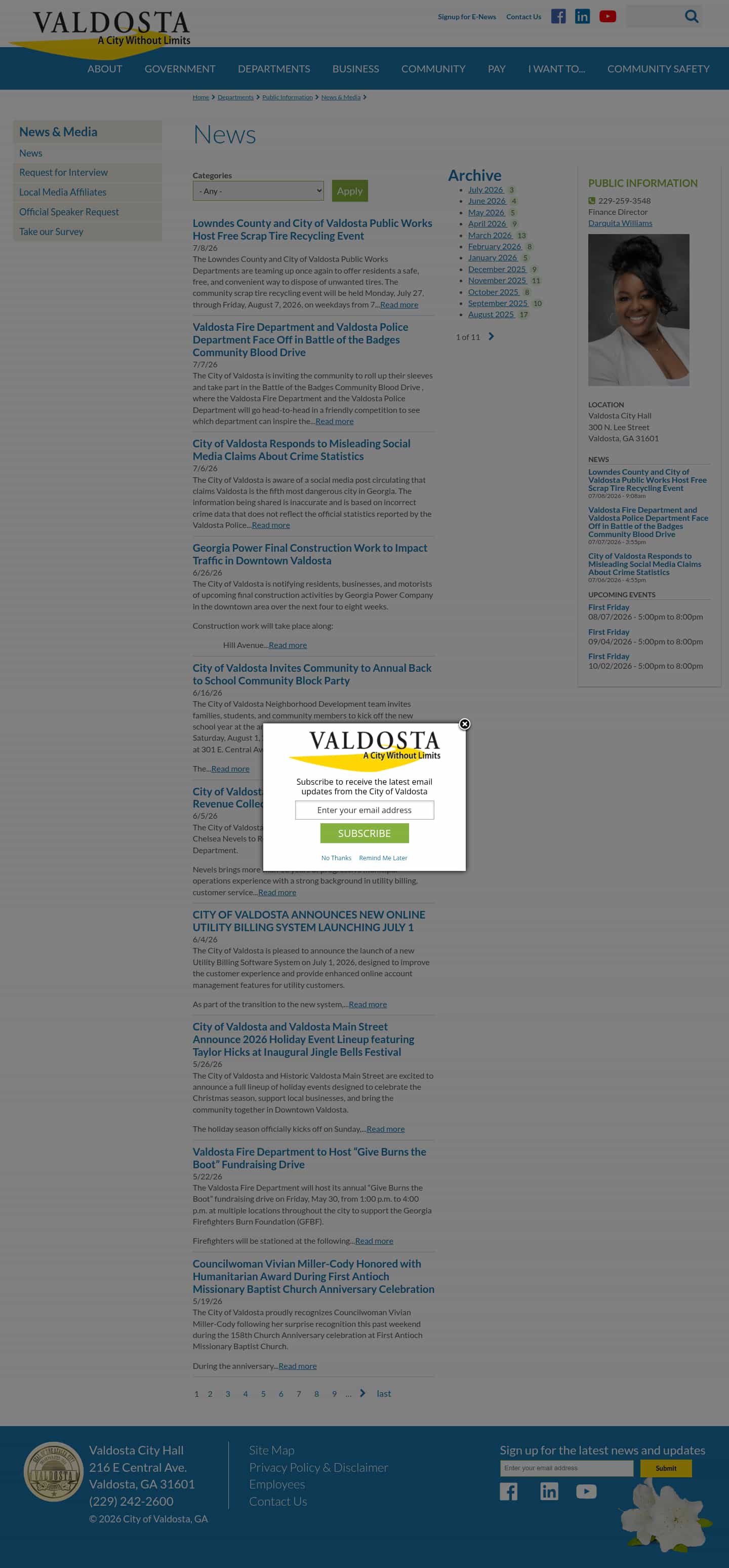 Latest website image capture