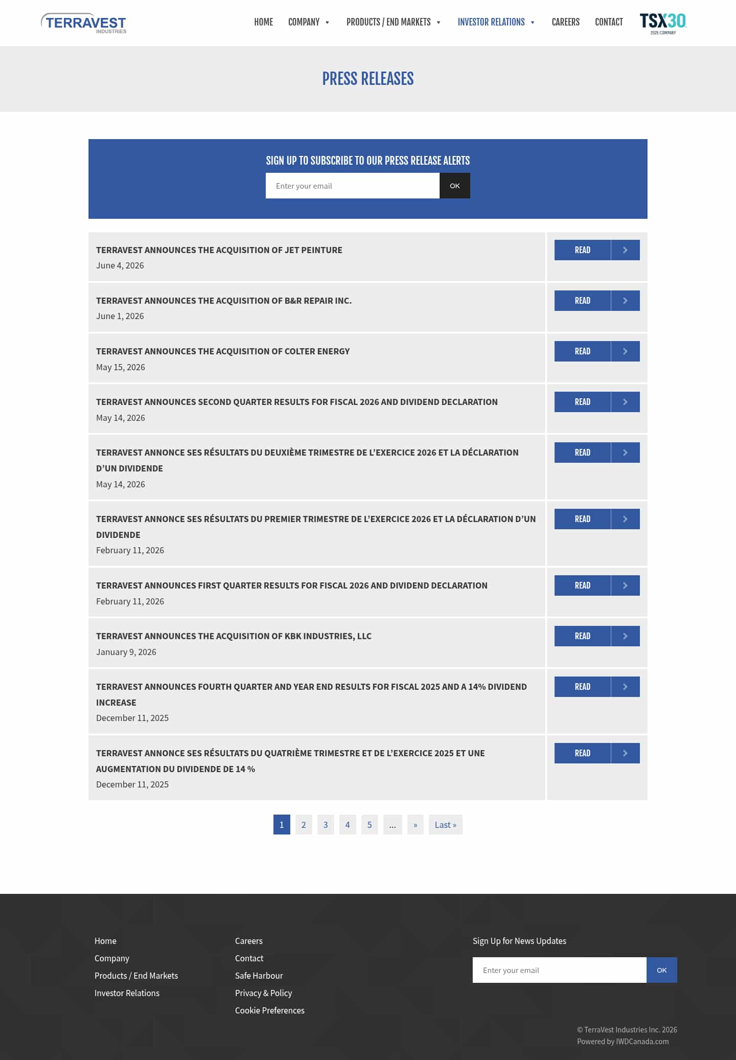Latest website image capture