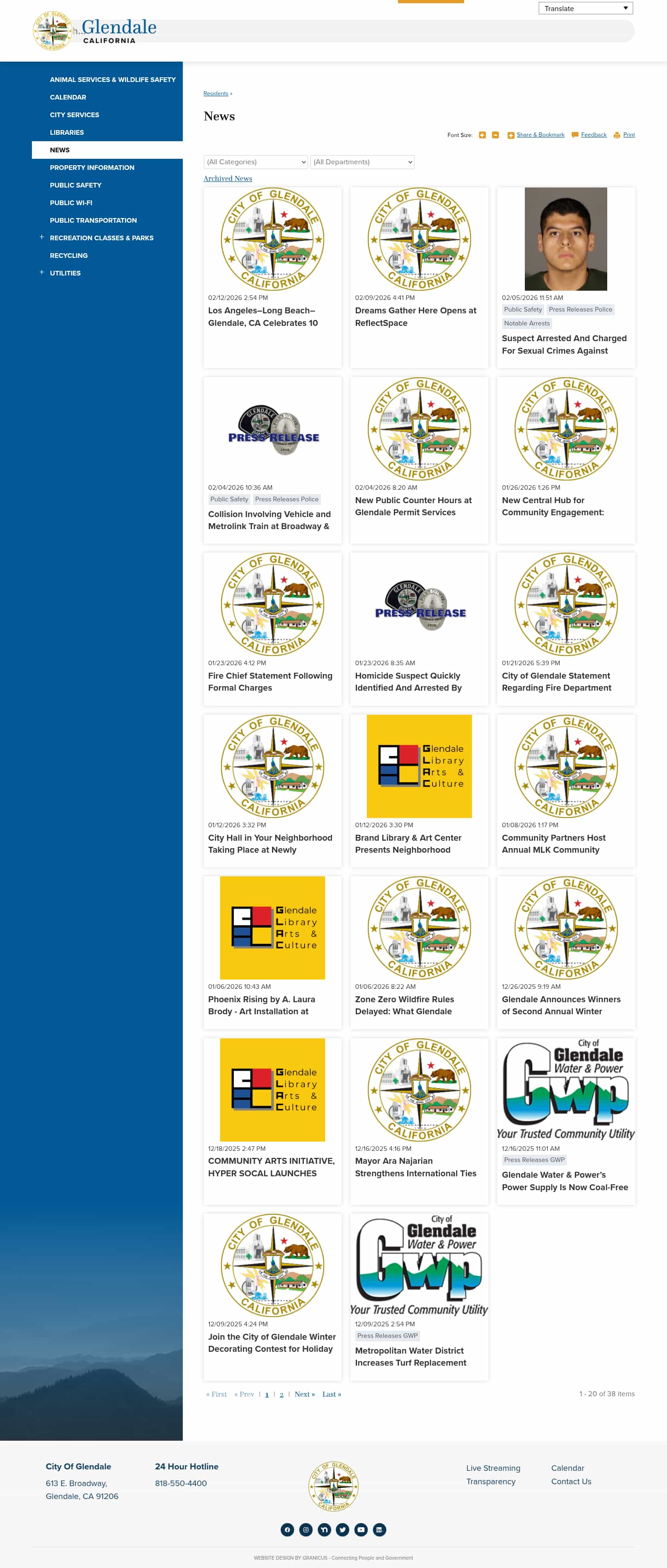 Latest website image capture