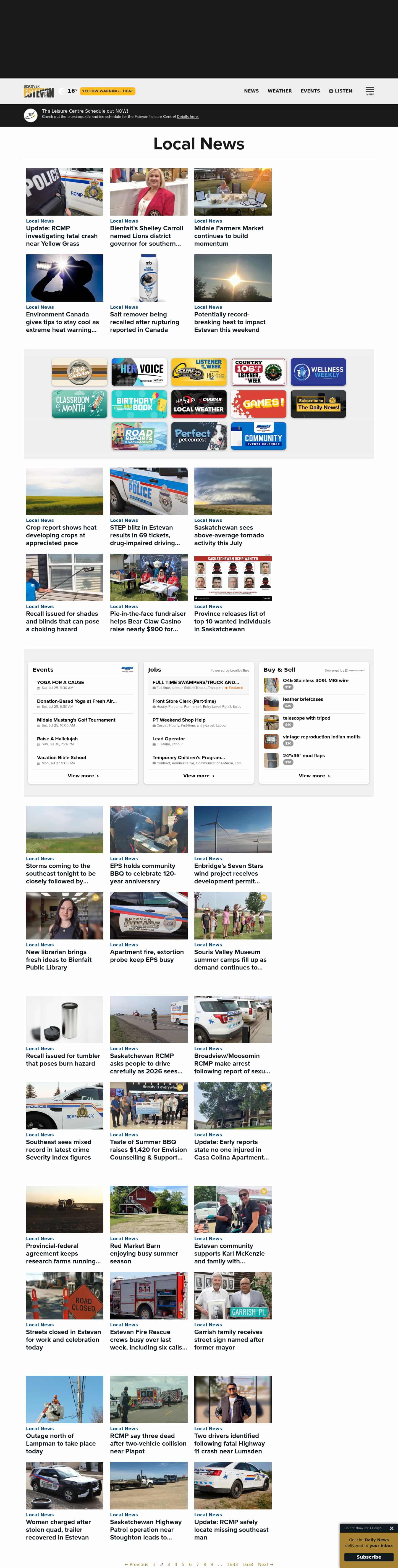 Latest website image capture