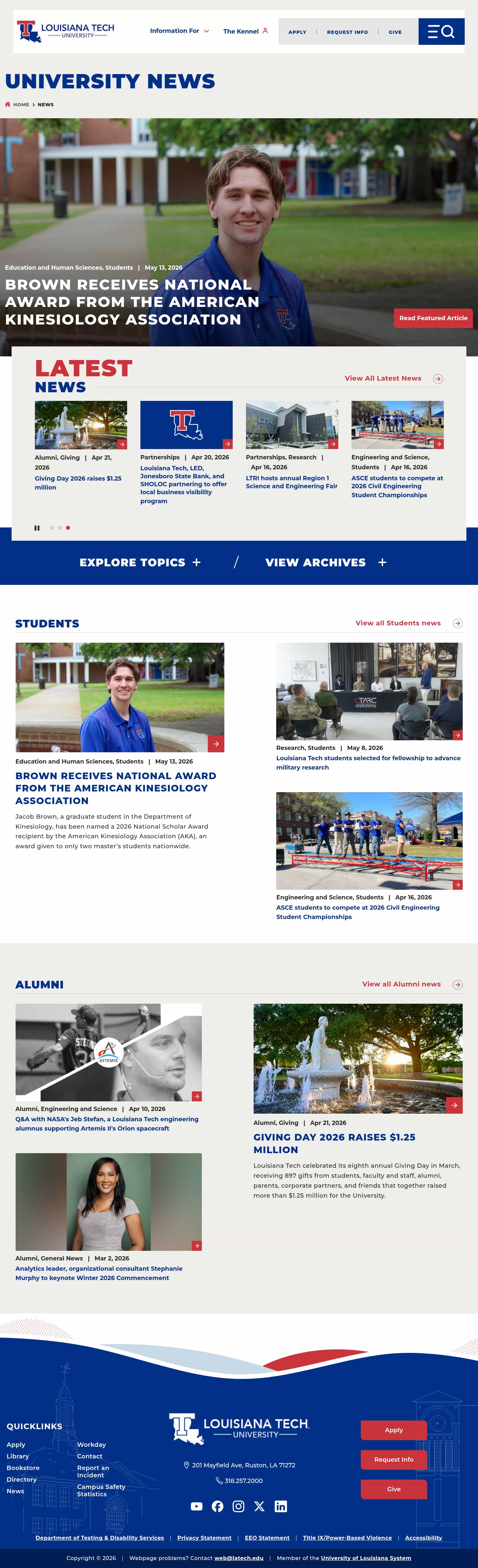 Latest website image capture