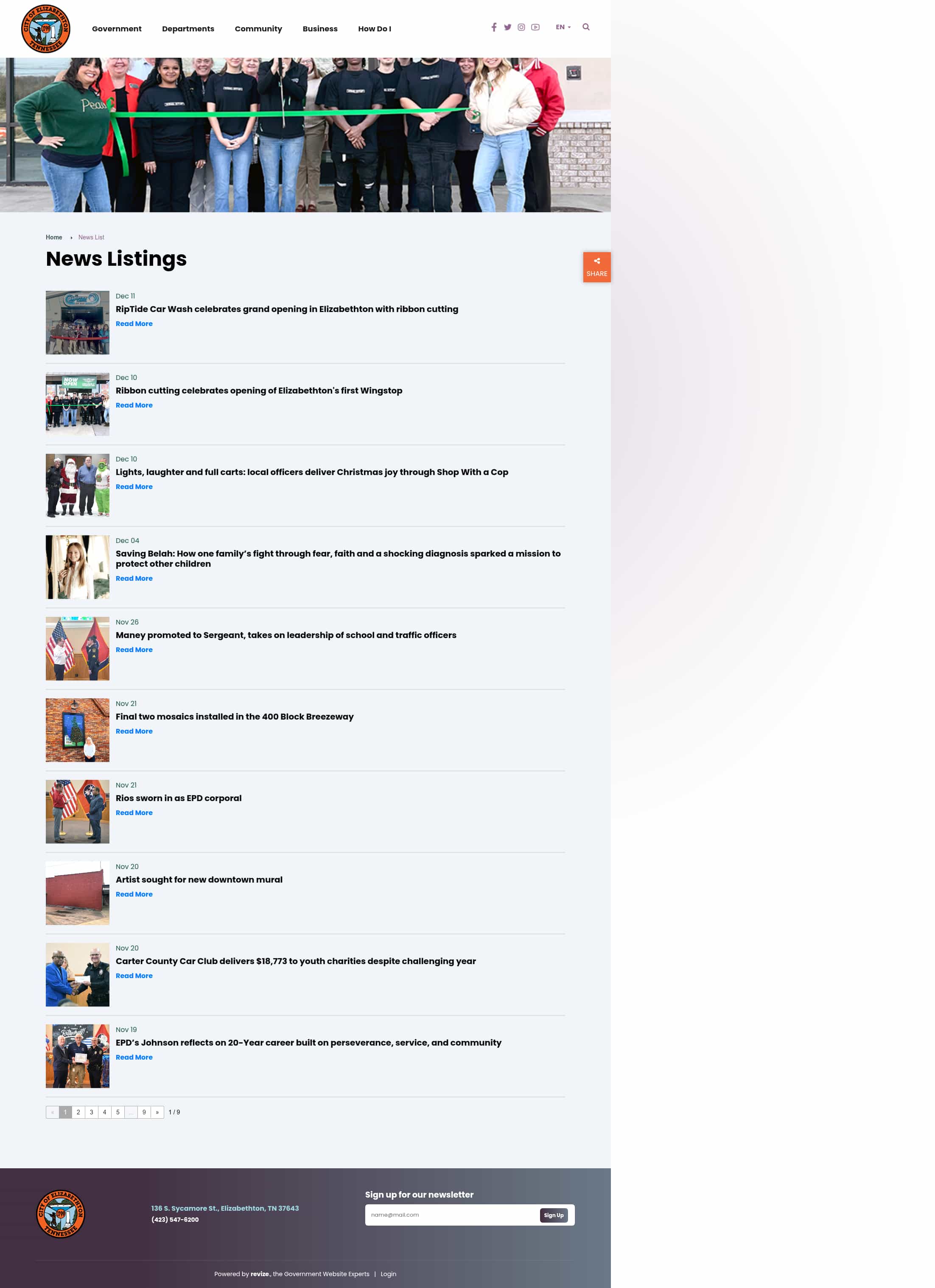 Latest website image capture