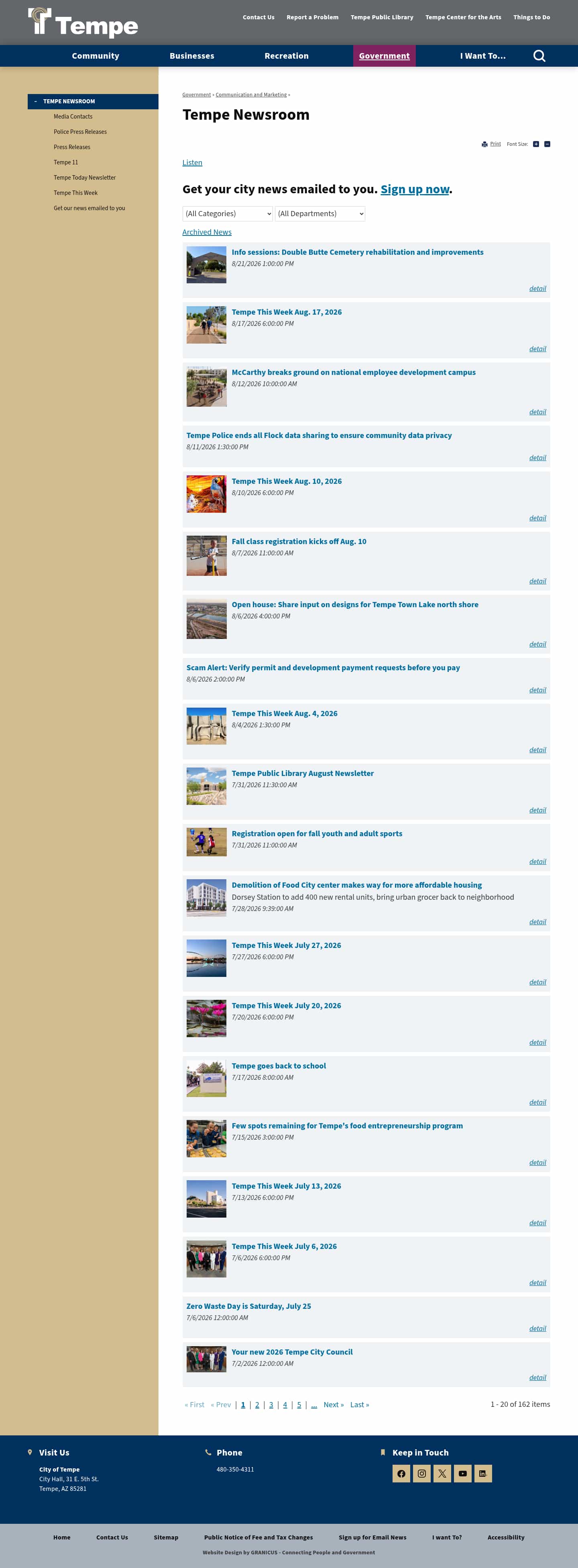 Latest website image capture