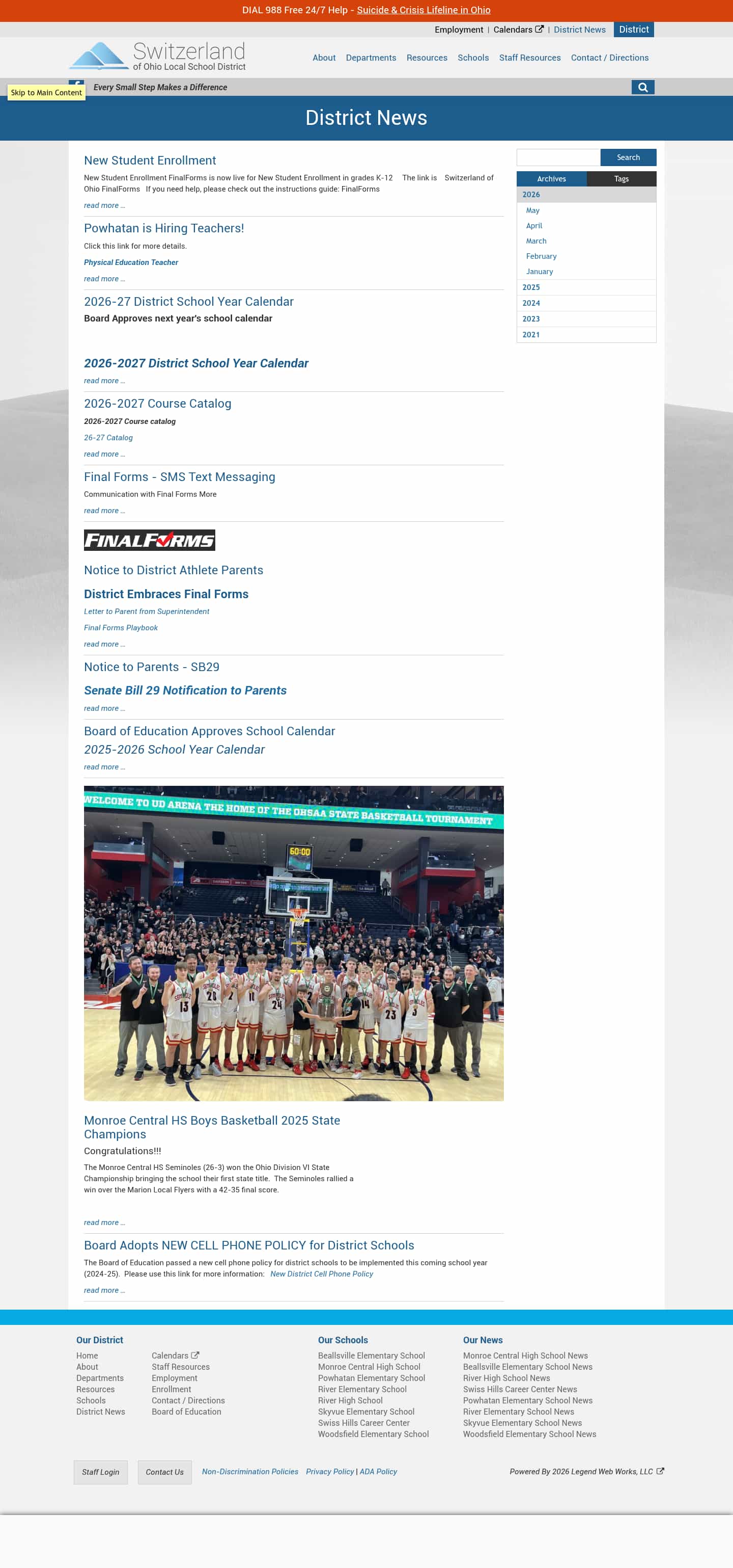 Latest website image capture