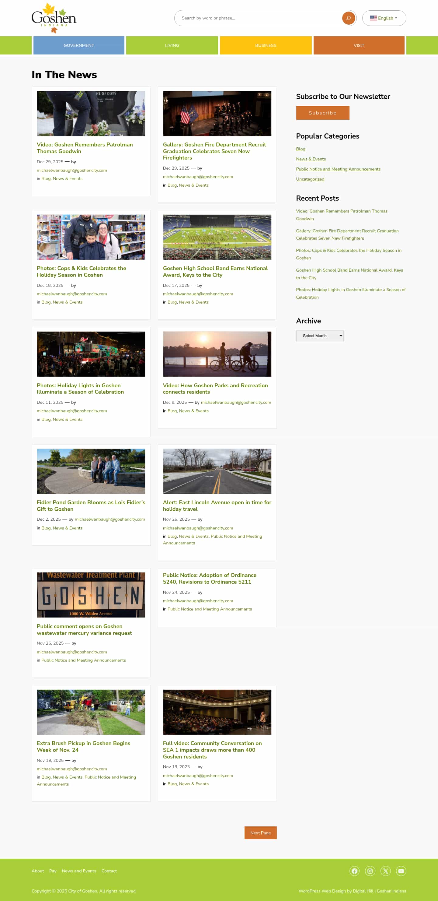 Latest website image capture