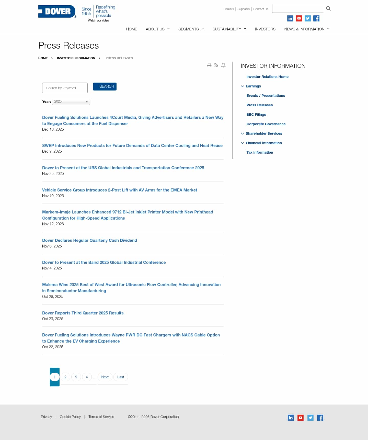 Latest website image capture