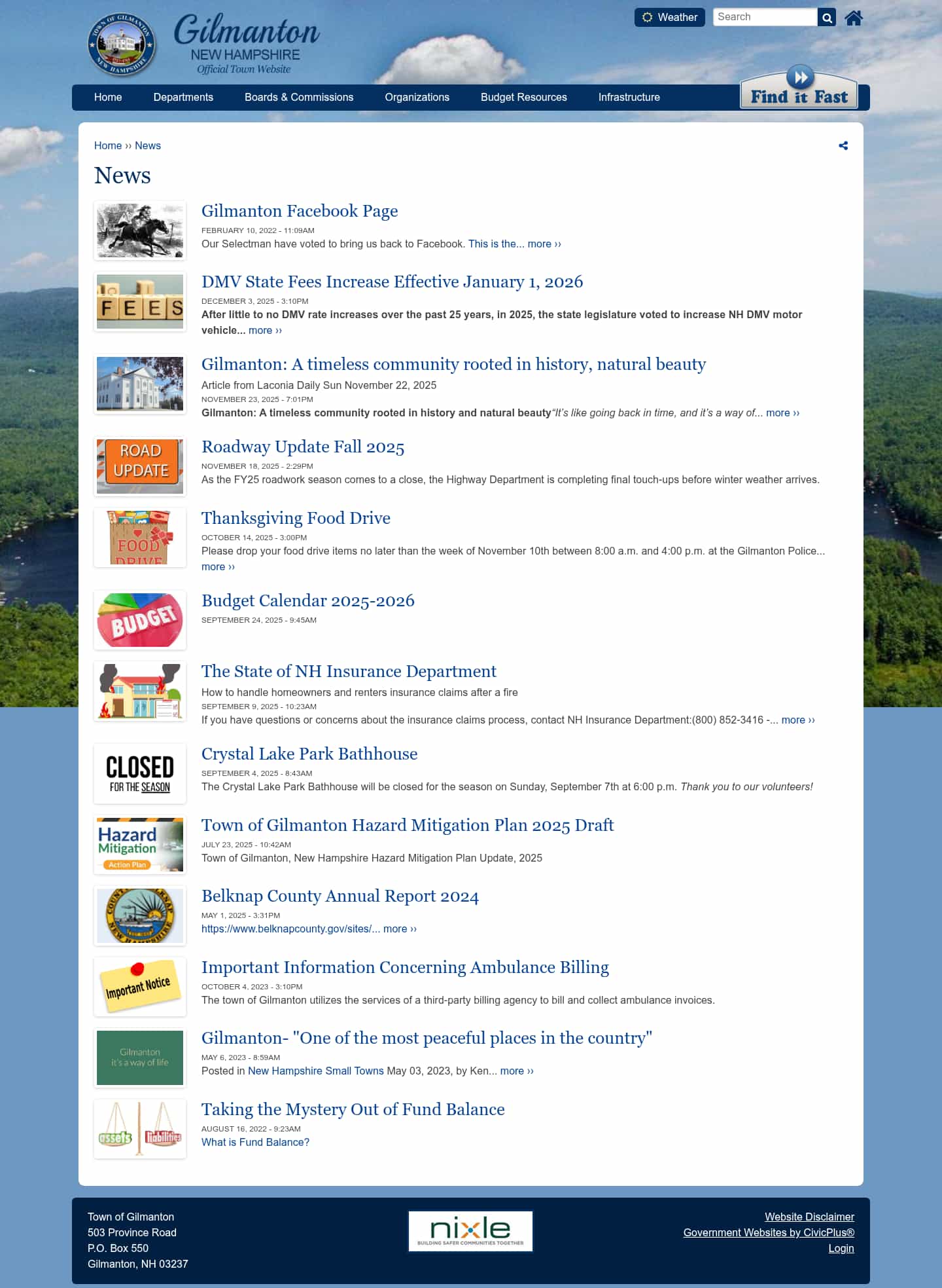 Latest website image capture