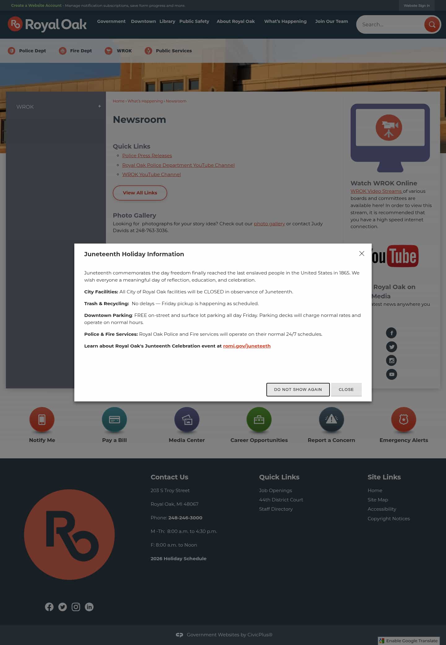 Latest website image capture