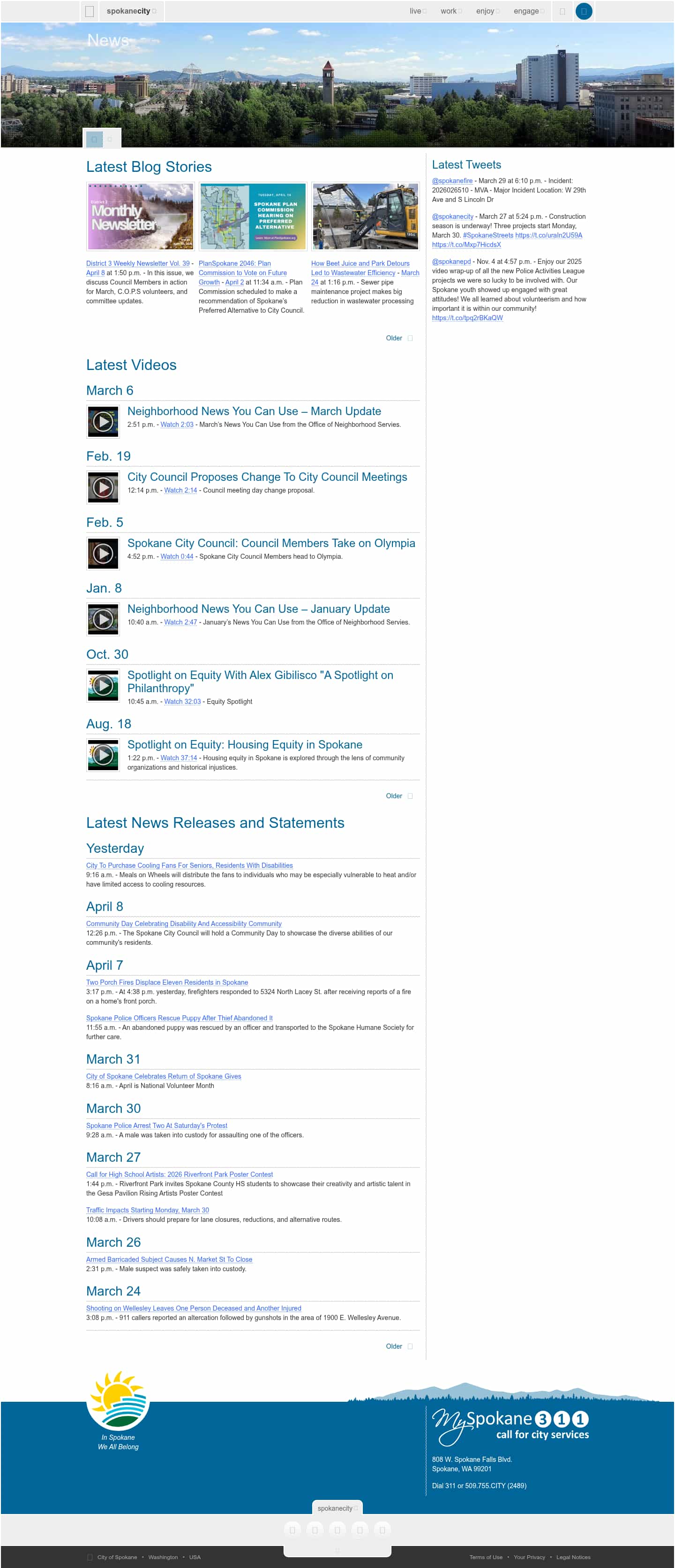 Latest website image capture