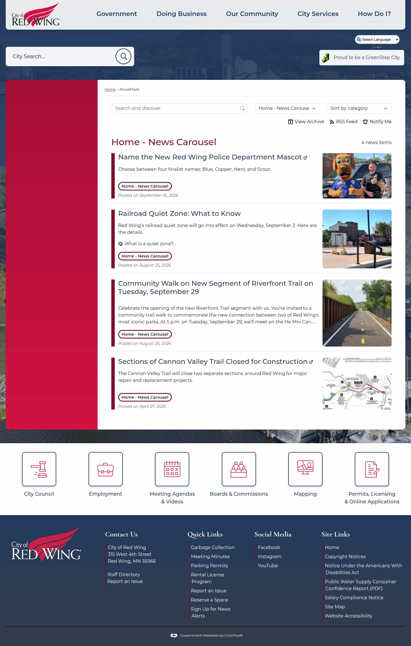 Latest website image capture