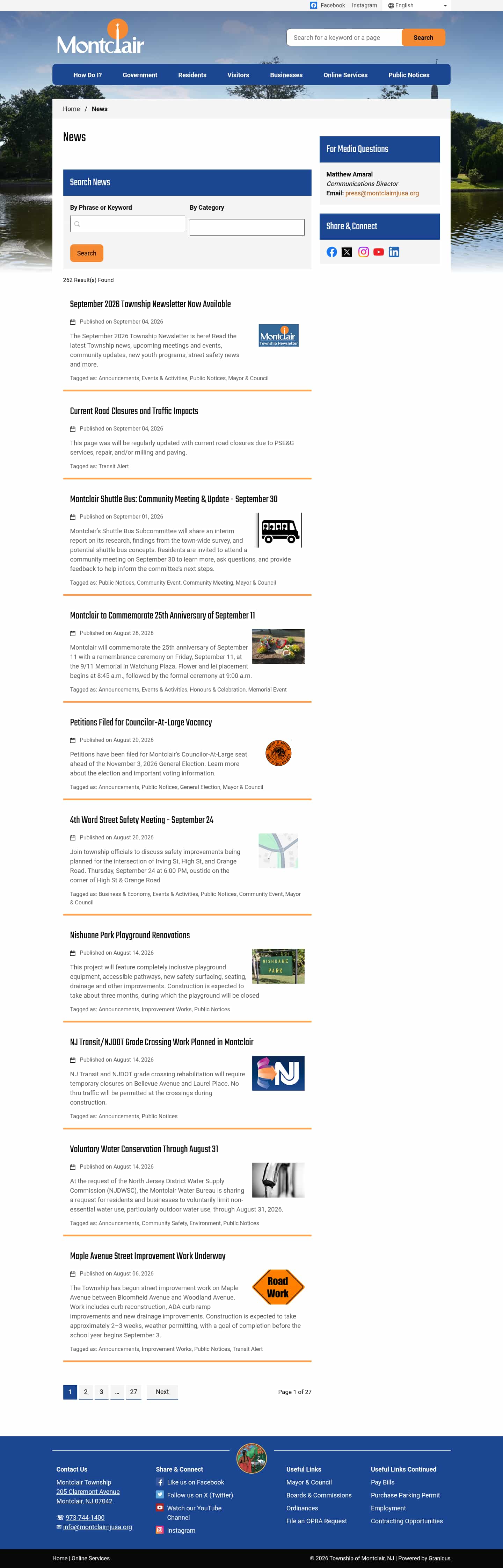 Latest website image capture