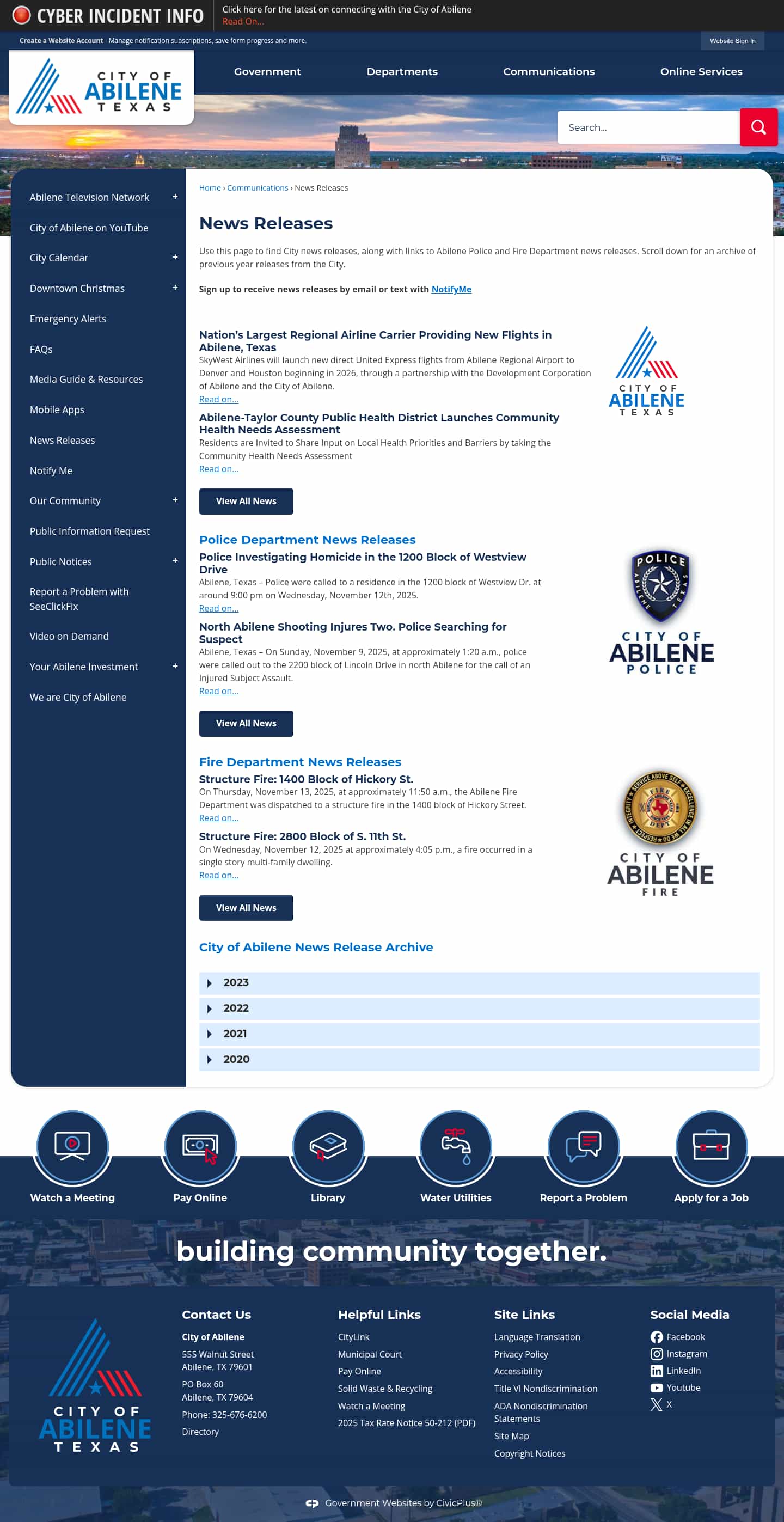 Latest website image capture