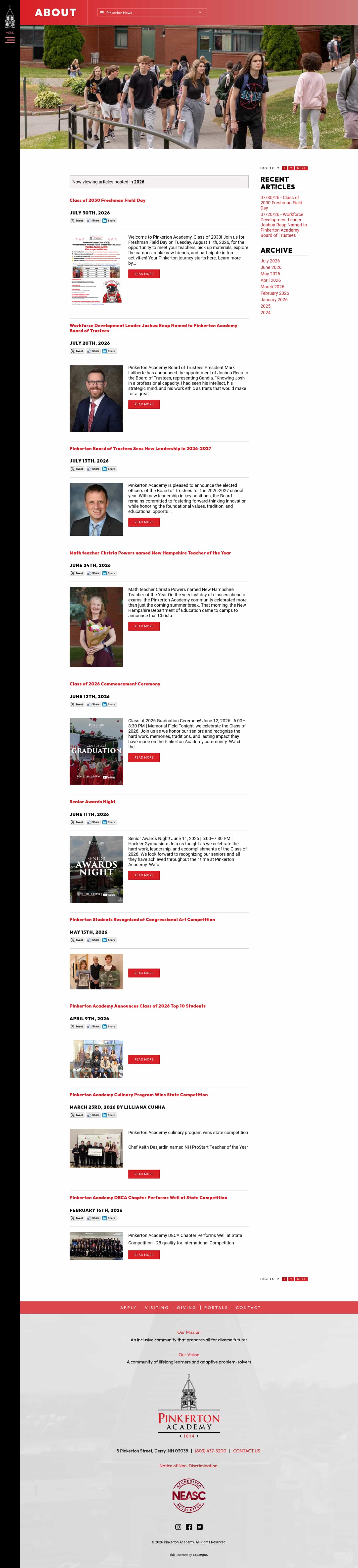 Latest website image capture