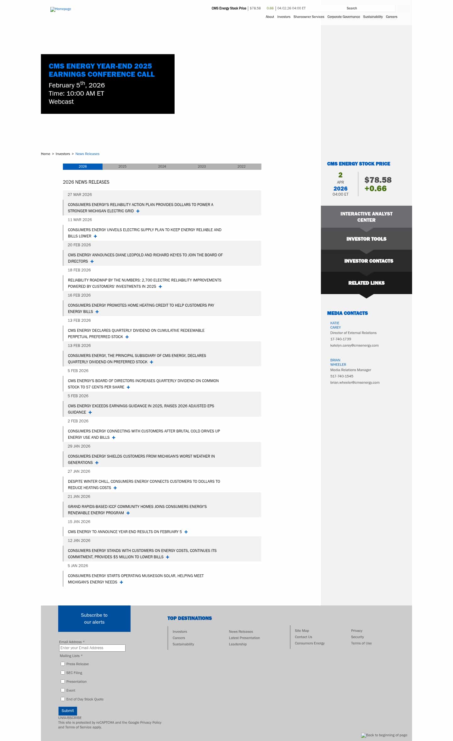 Latest website image capture