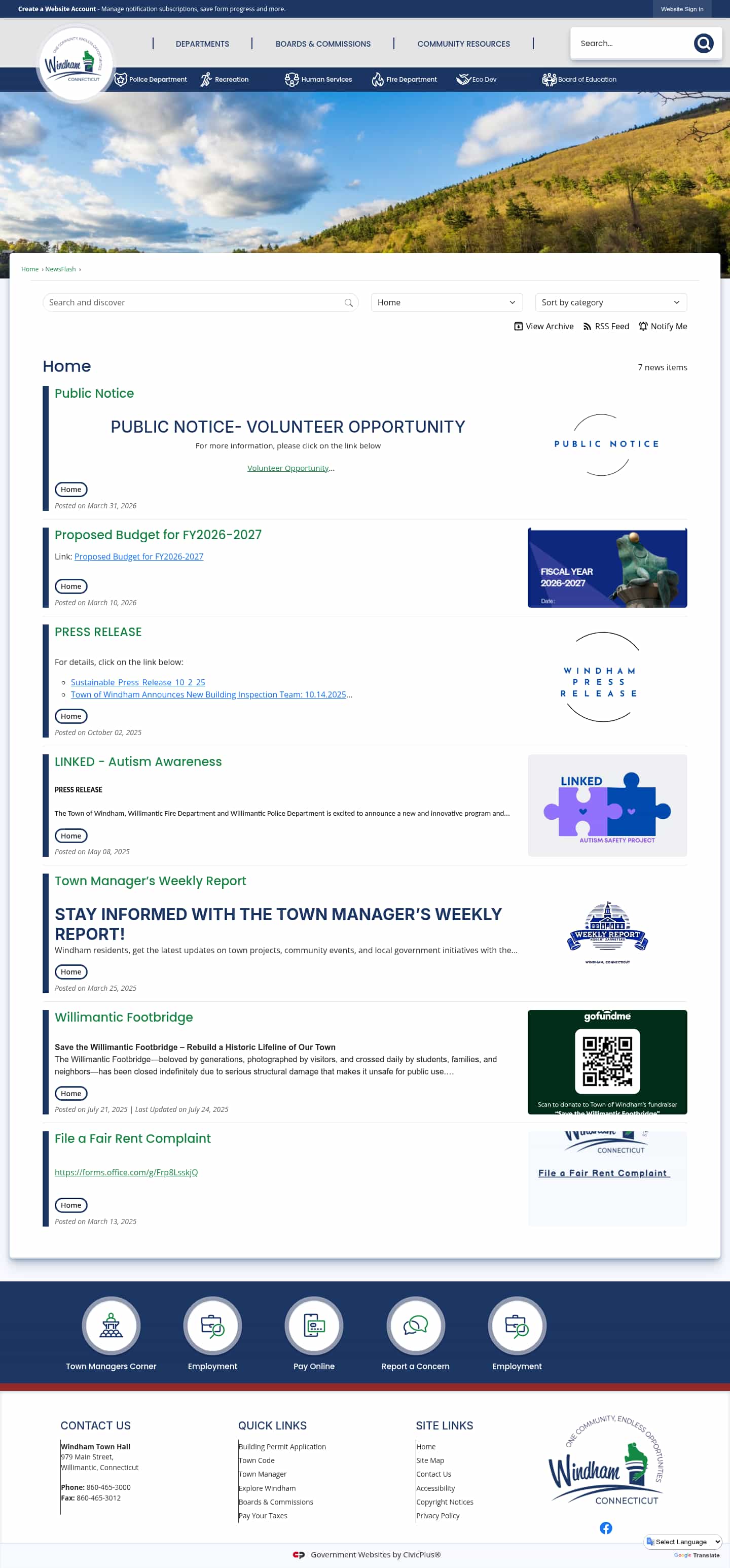 Latest website image capture