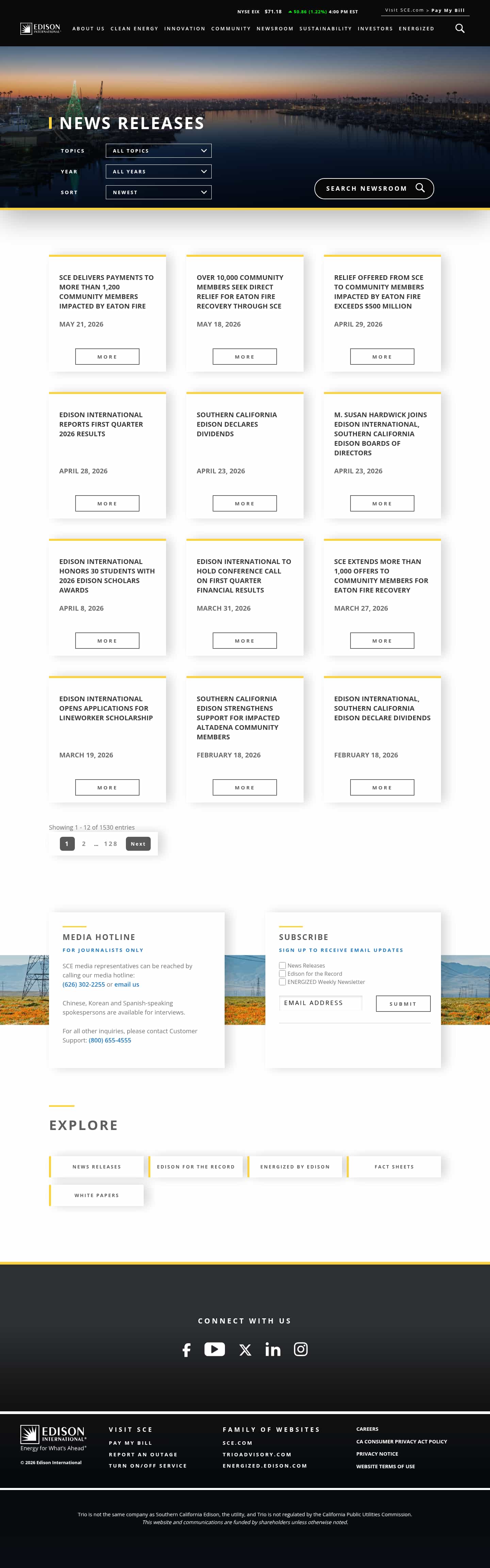 Latest website image capture